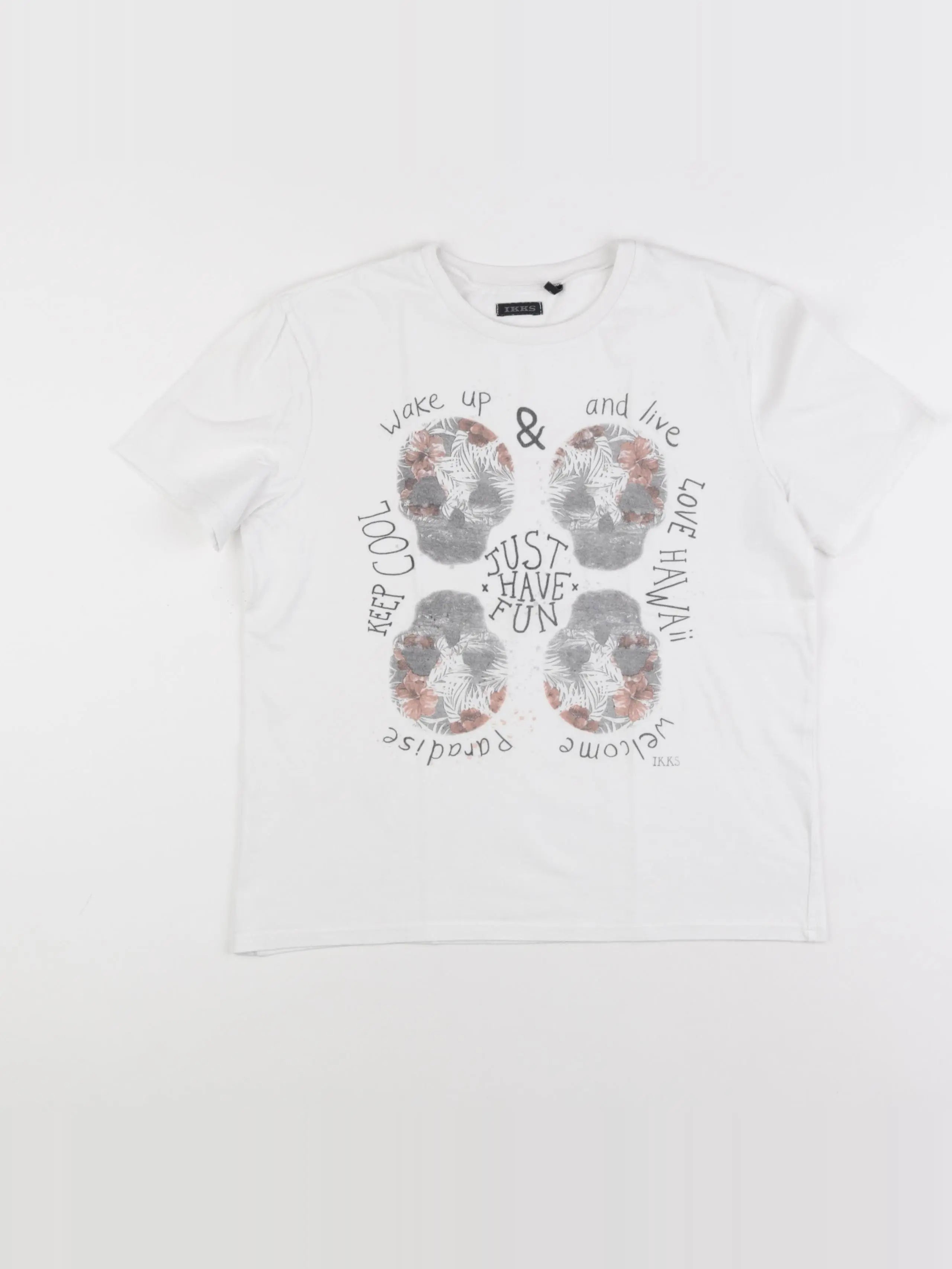 IKKS - tee-shirt blanc - 12 ans