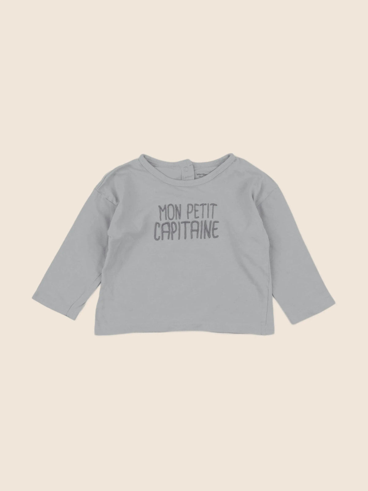 Vertbaudet - tee-shirt gris - 18 mois
