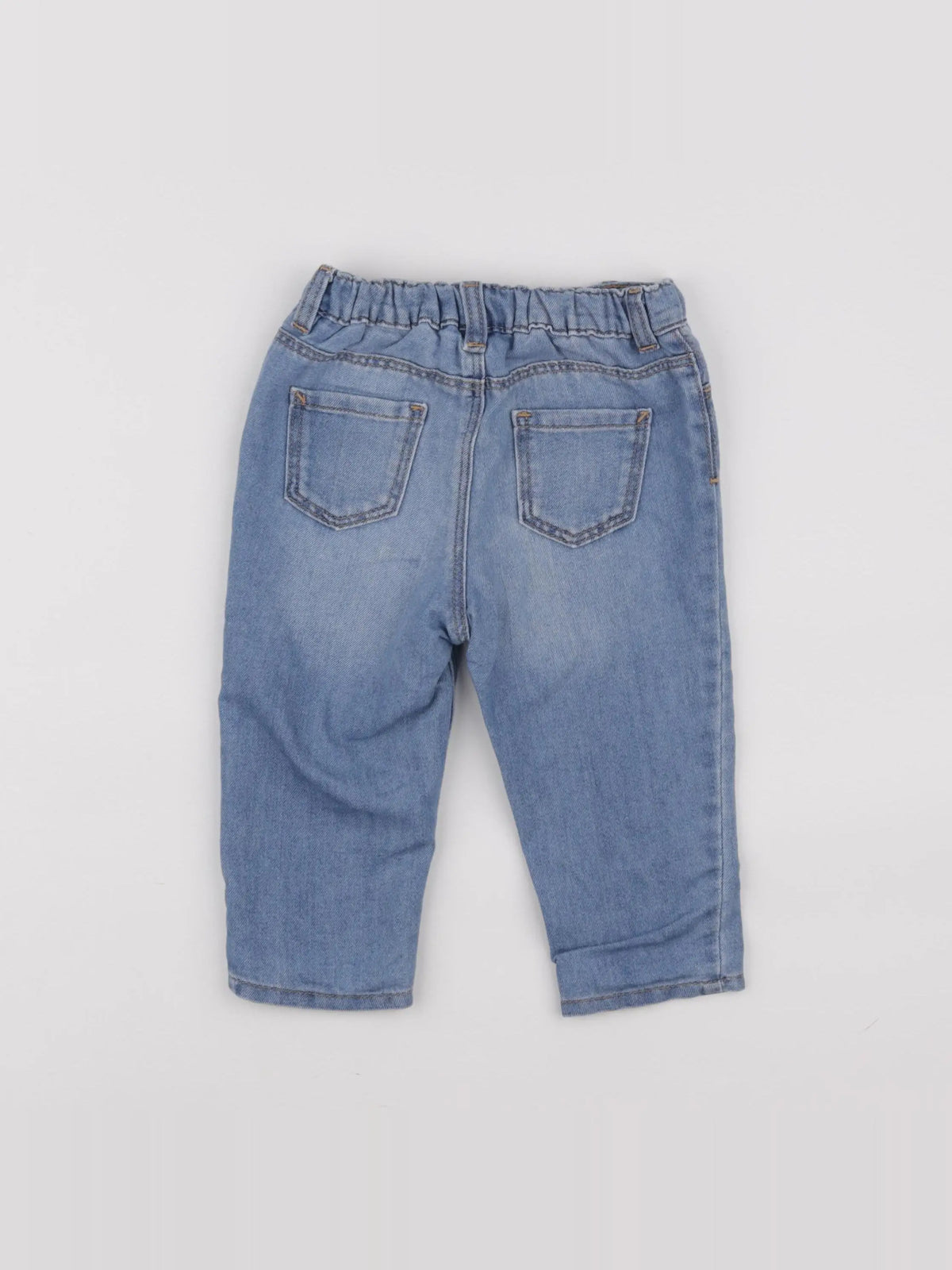 H&M - jean bleu - 9/12 mois