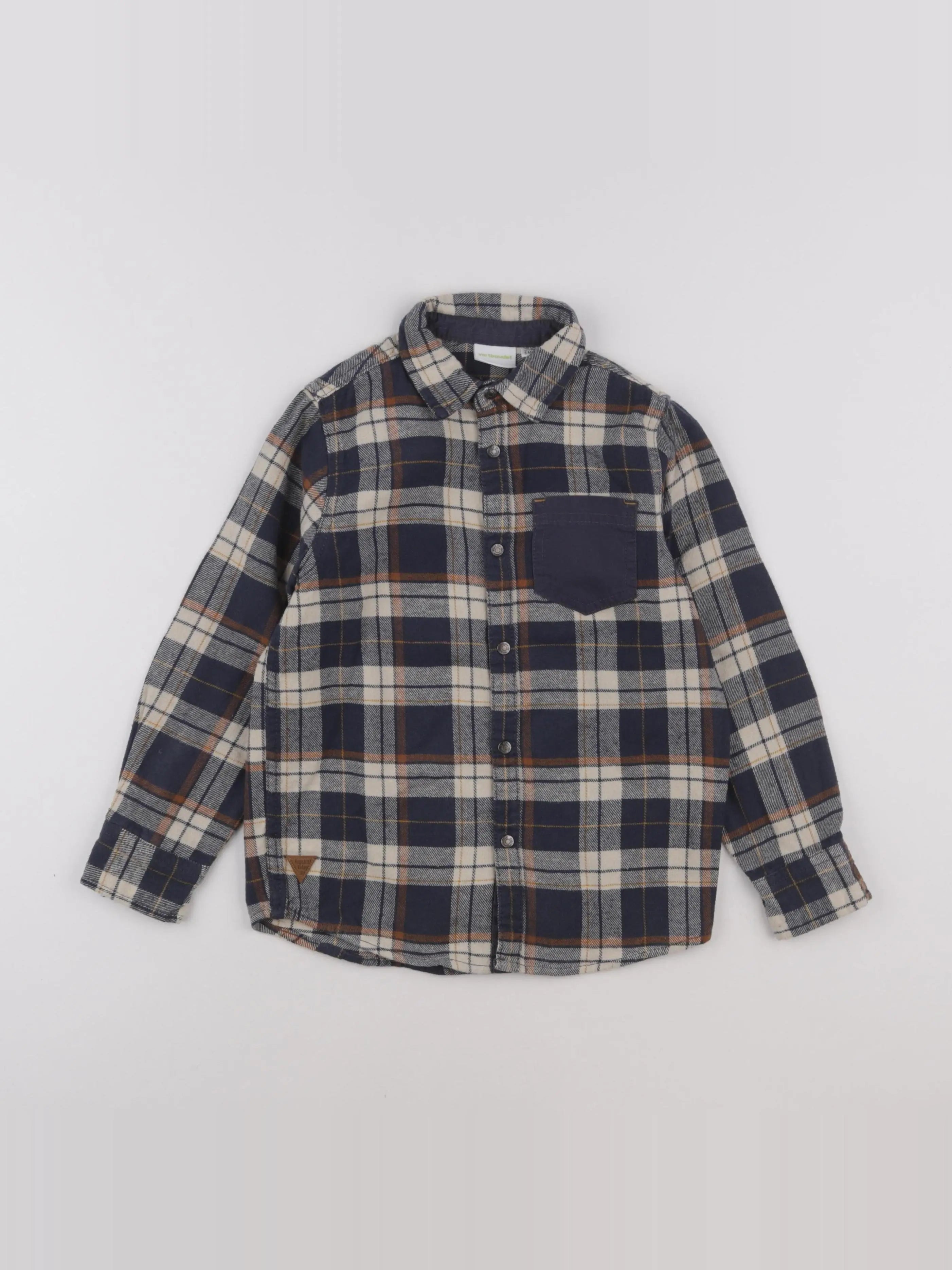 Vertbaudet - chemise bleu - 8 ans