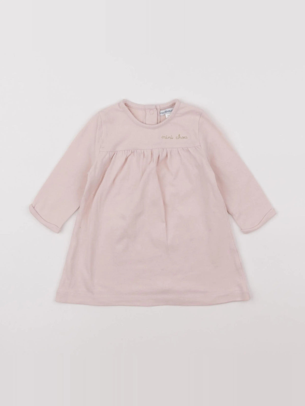 Vertbaudet - robe rose - 9 mois