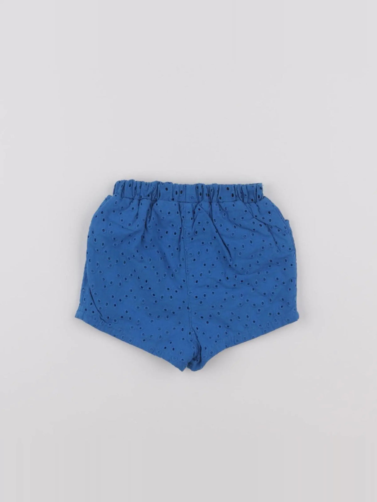 Petit Bateau - short bleu - 6 mois