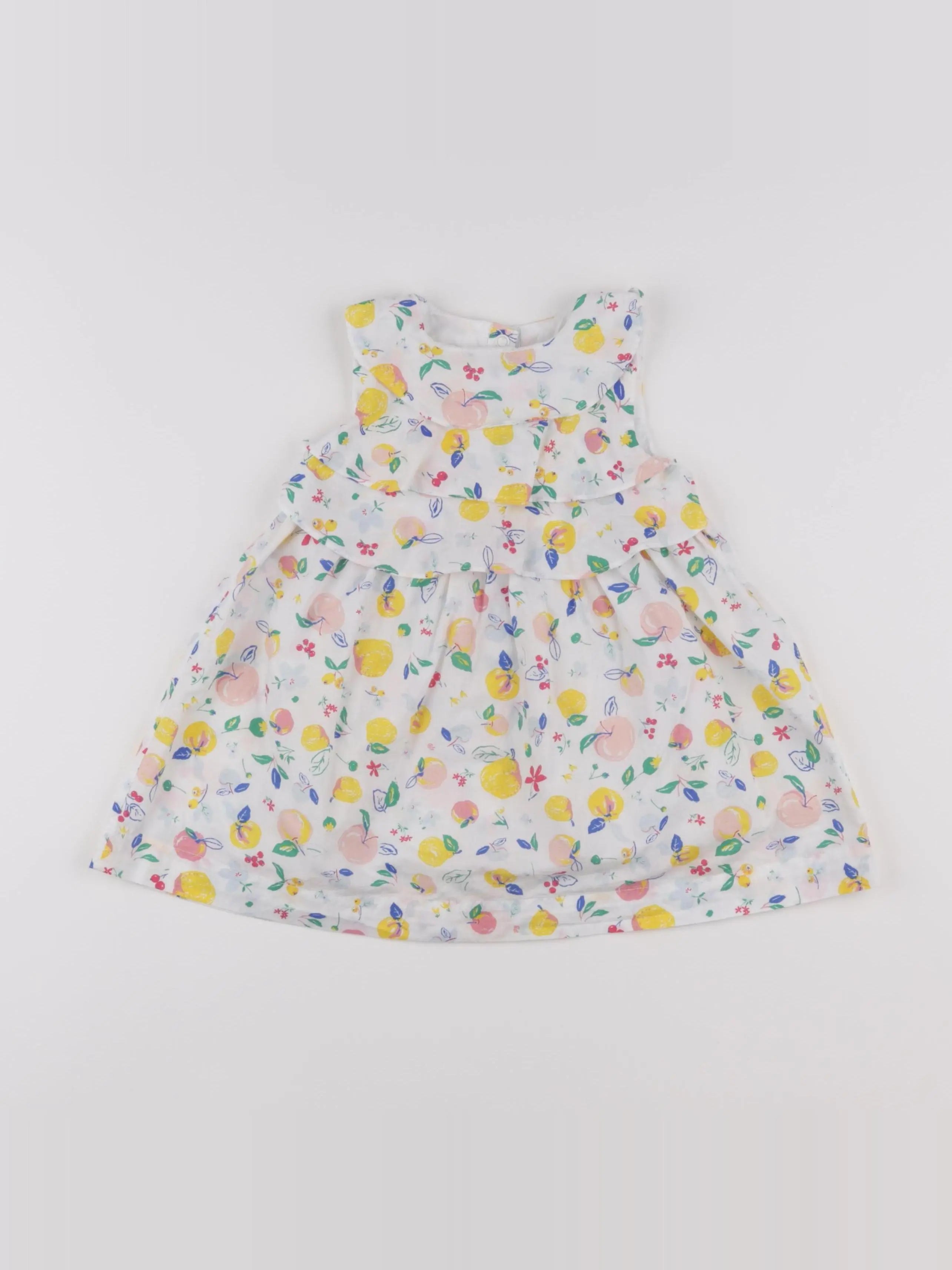Petit Bateau - robe multicolore - 18 mois