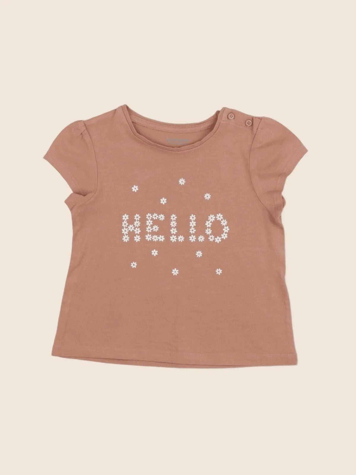 Vertbaudet - tee-shirt marron - 2 ans