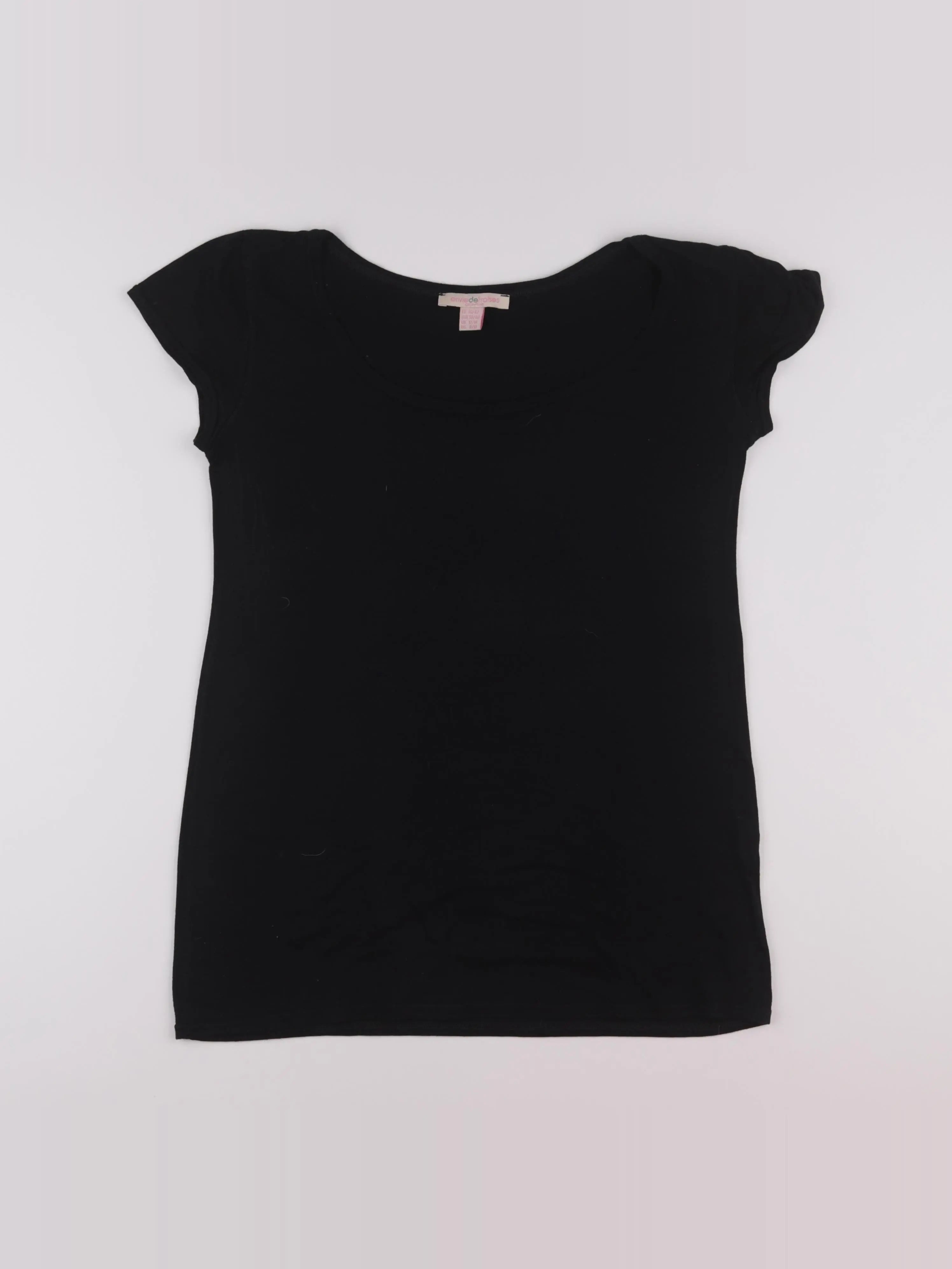 Envie de fraise - tee-shirt grossesse noir - 38 à 40
