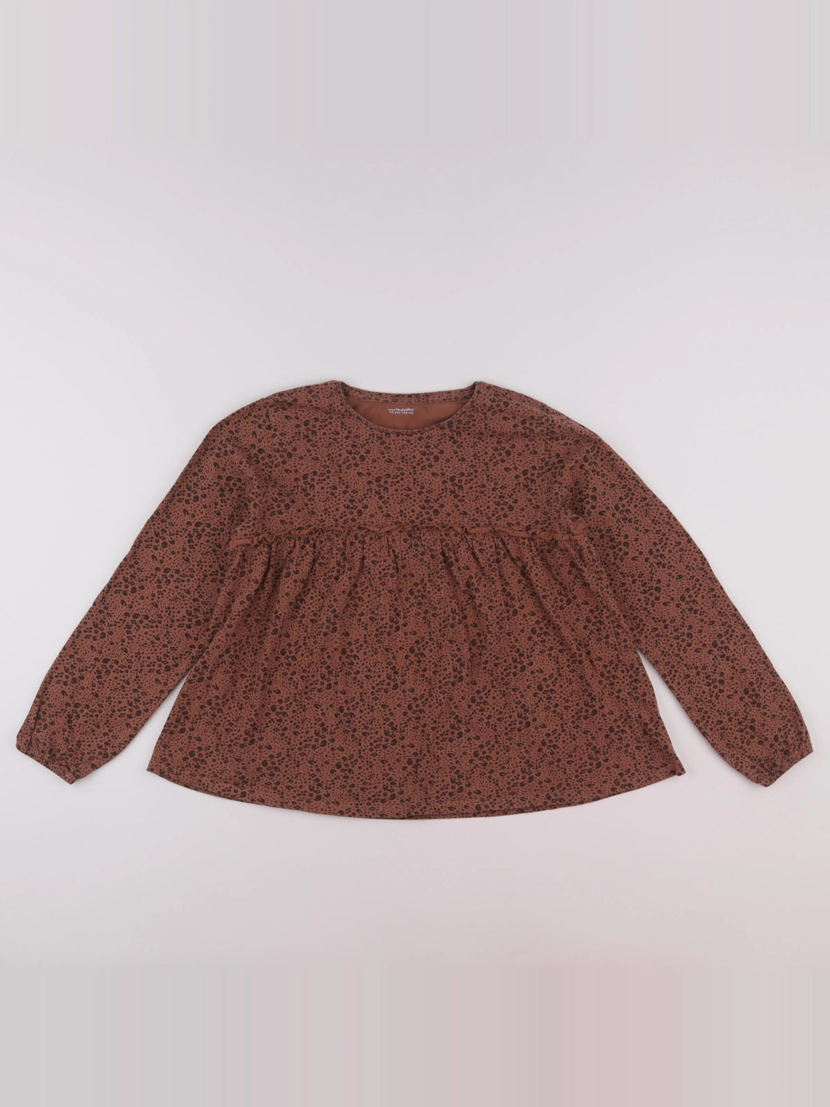 Vertbaudet - tee-shirt marron - 14 ans