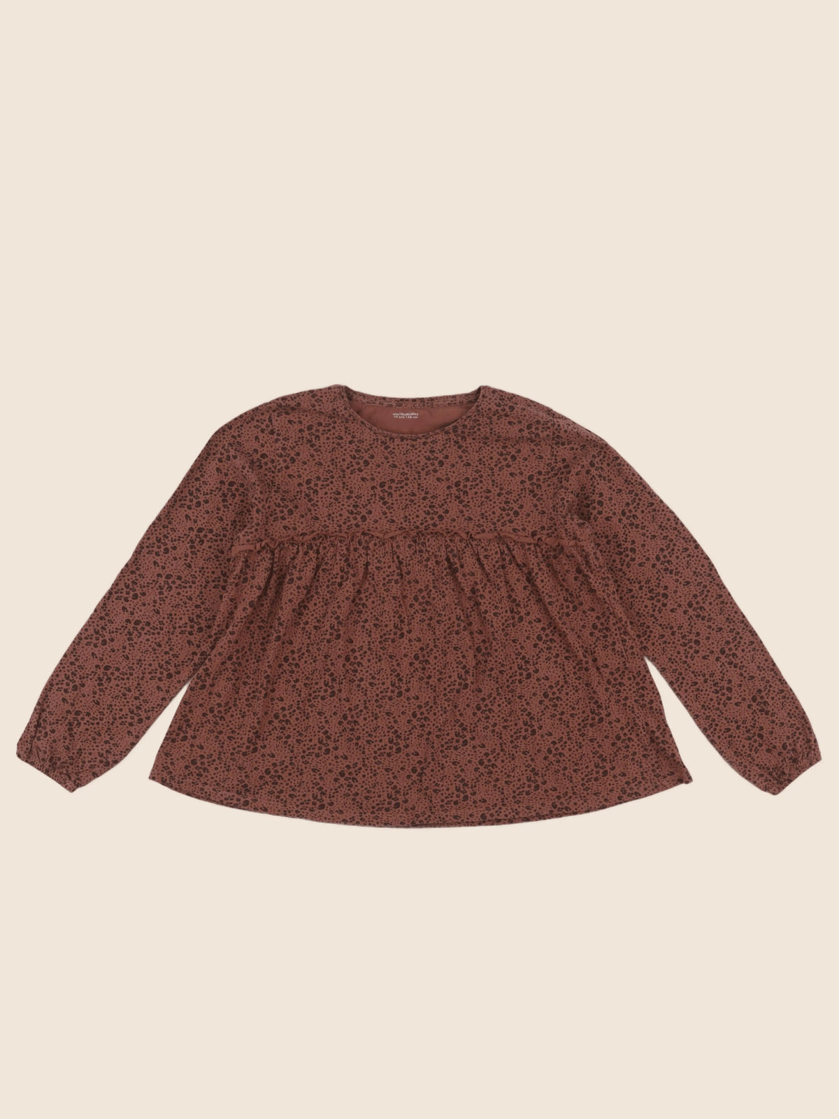 Vertbaudet - tee-shirt marron - 14 ans