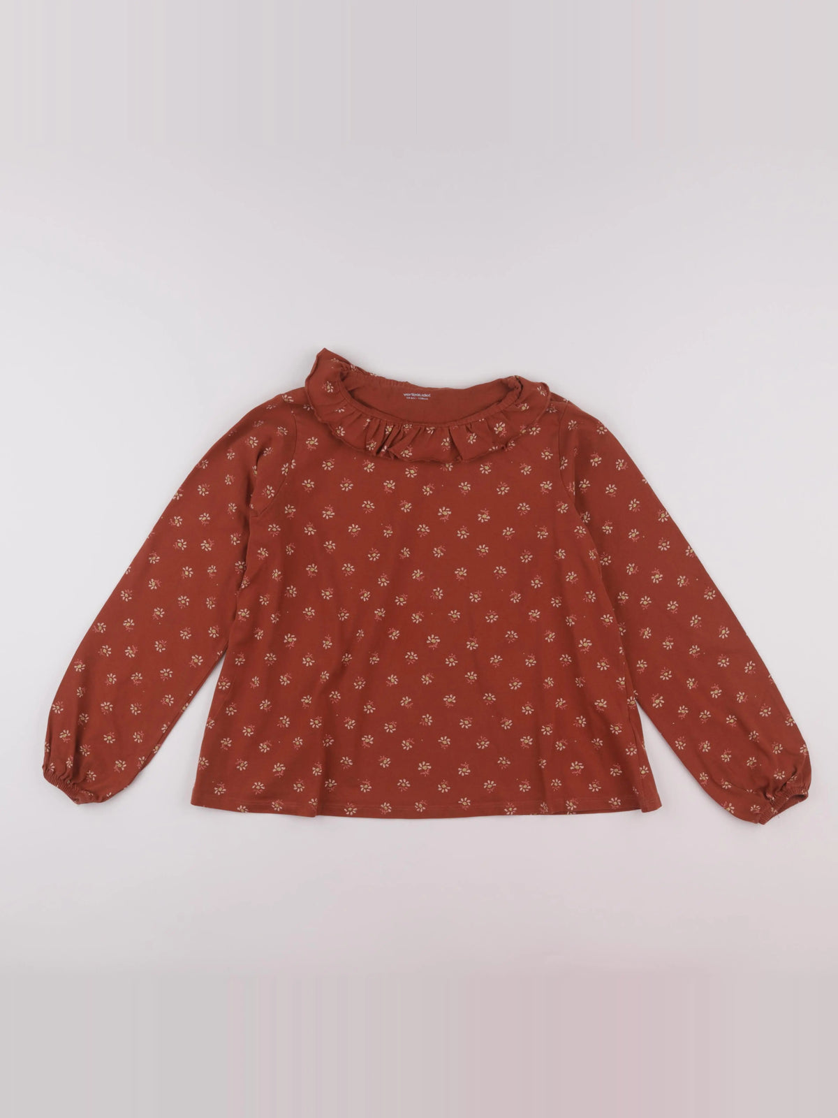 Vertbaudet - tee-shirt marron - 14 ans
