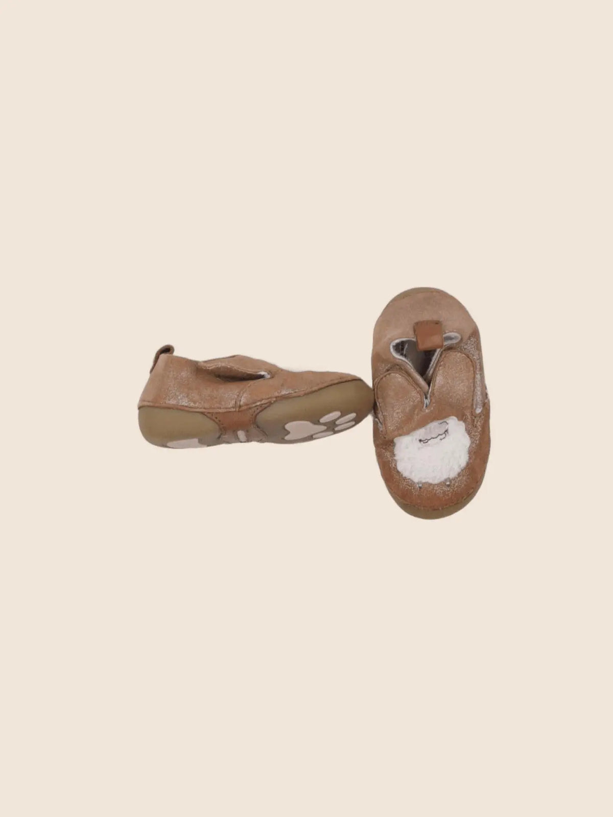 Vertbaudet - chaussons marron - pointure 18