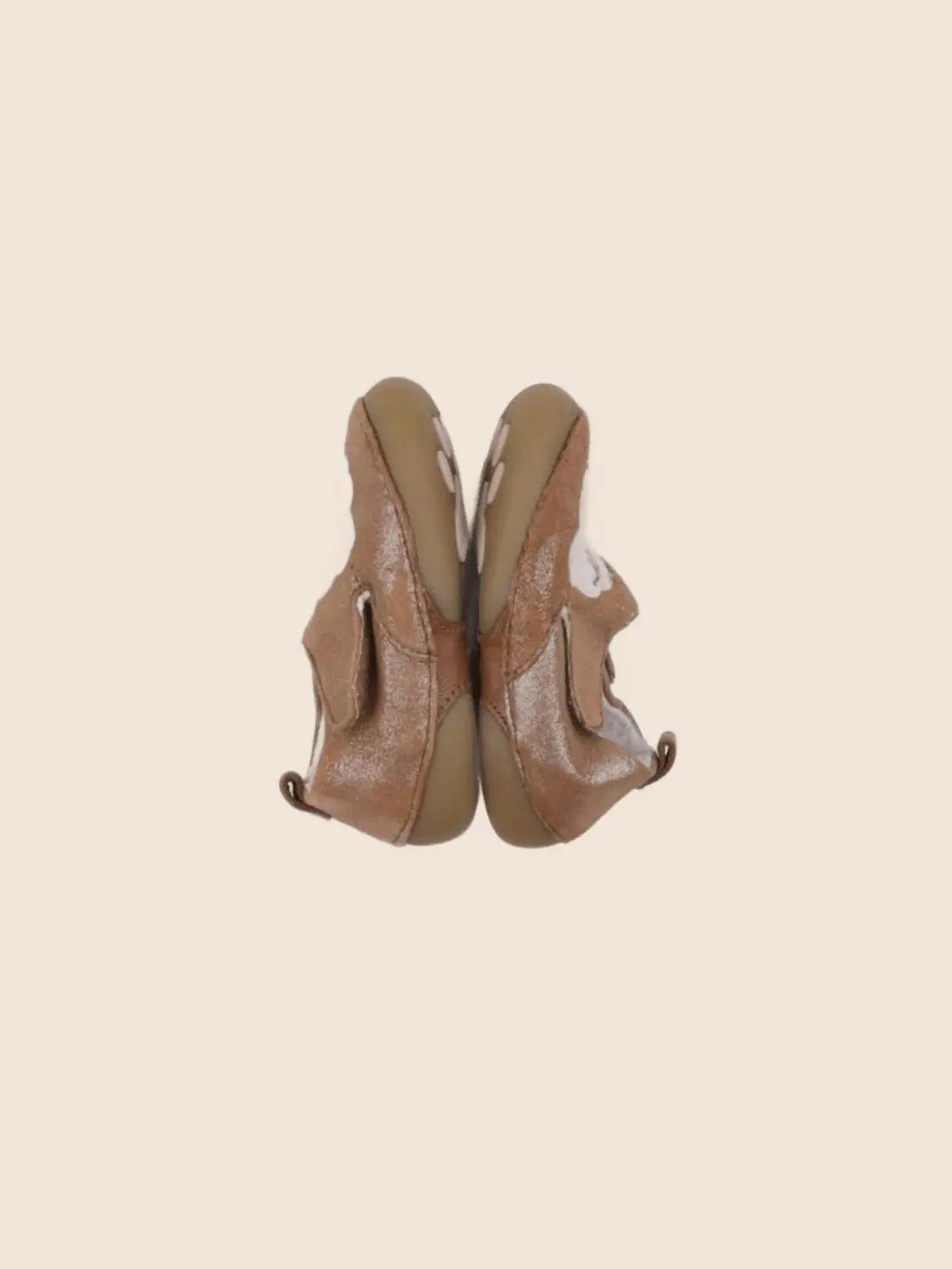Vertbaudet - chaussons marron - pointure 18