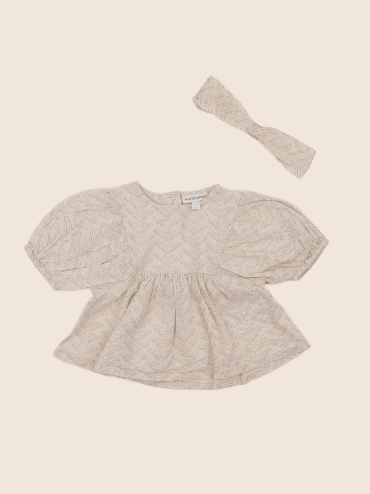 Vertbaudet - blouse beige - 12 mois