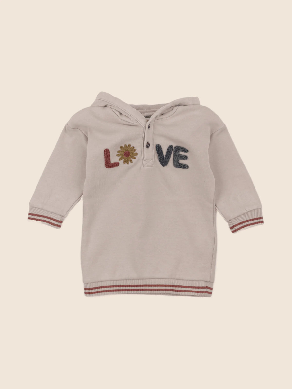 Vertbaudet - robe multicolore, marron - 18 mois