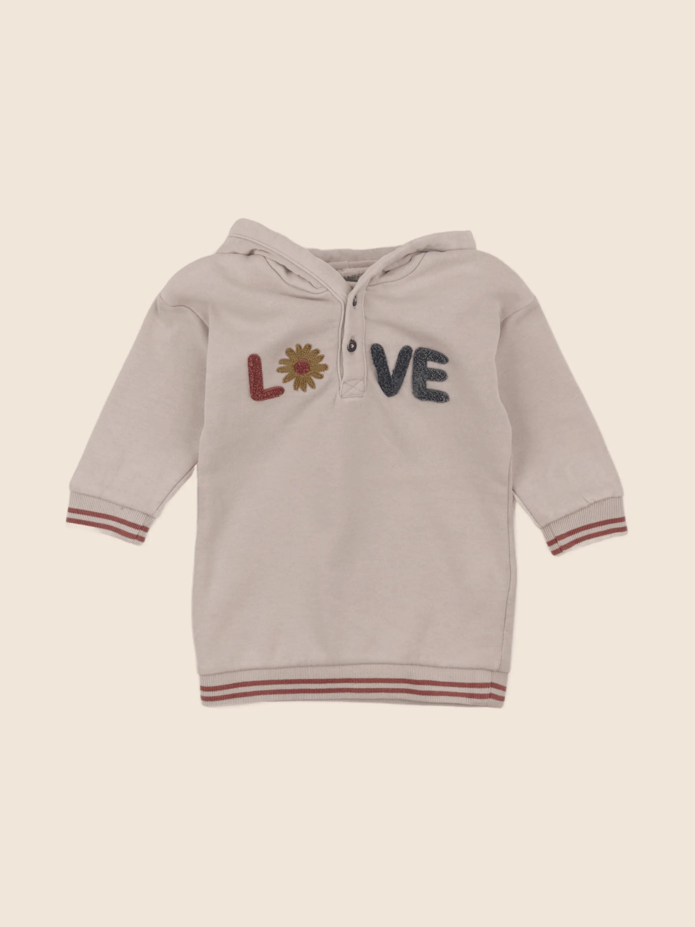 Vertbaudet - robe multicolore, marron - 18 mois