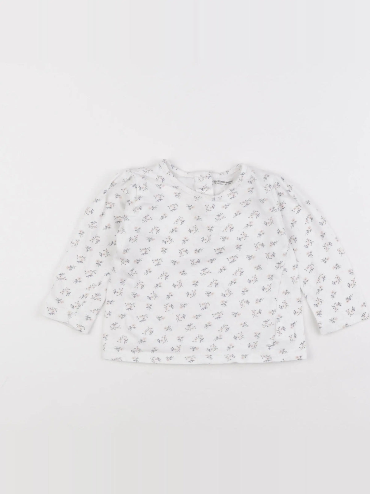 Vertbaudet - tee-shirt blanc - 18 mois