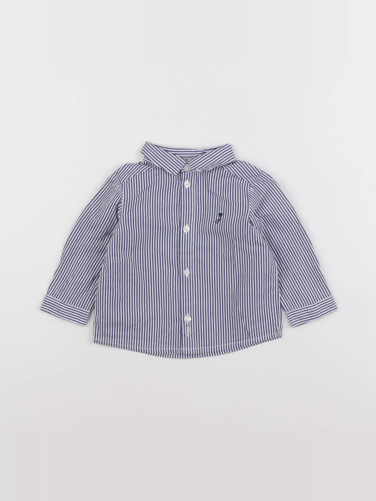 Jacadi - chemise bleu - 6 mois
