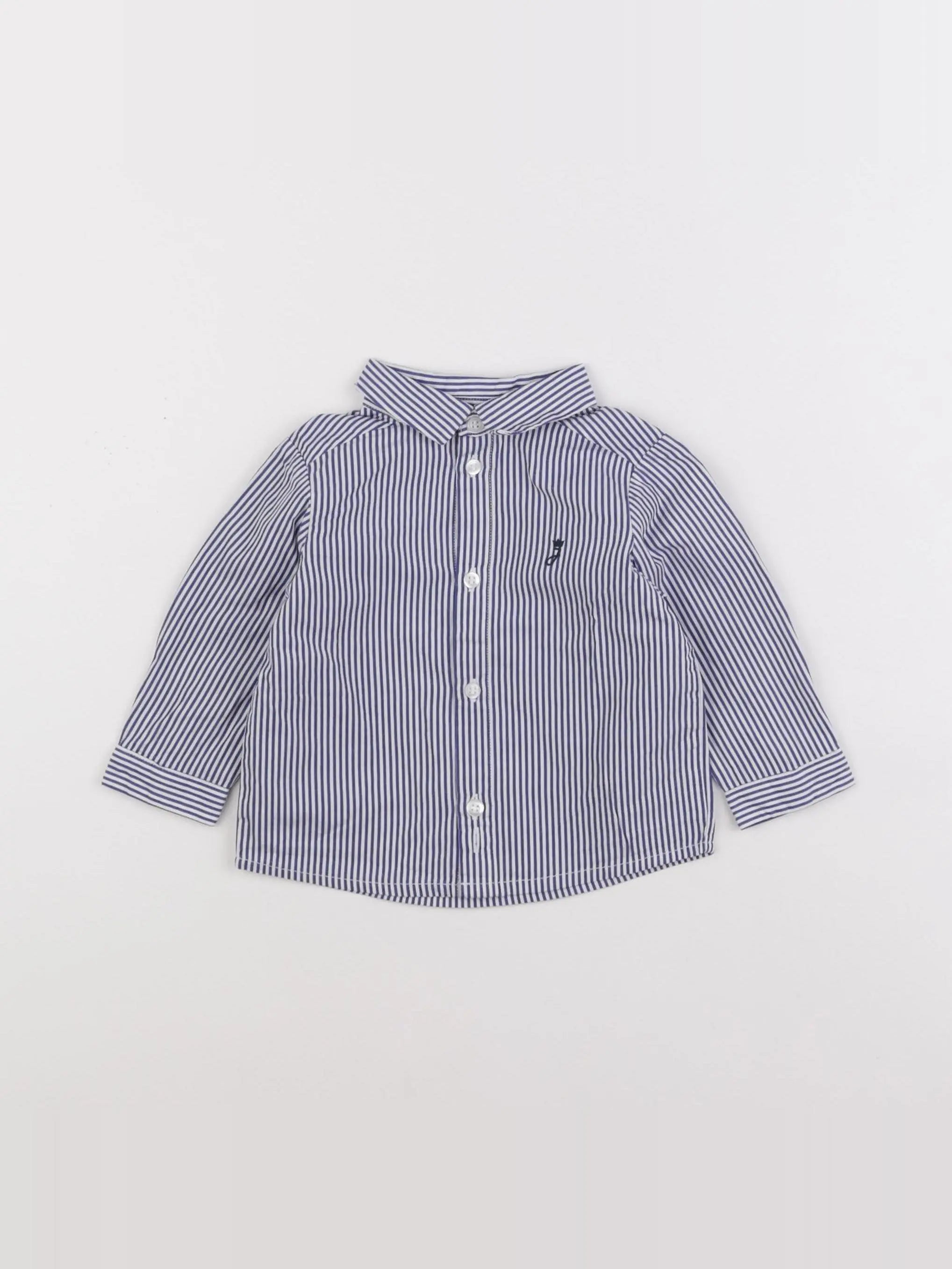 Jacadi - chemise bleu - 6 mois
