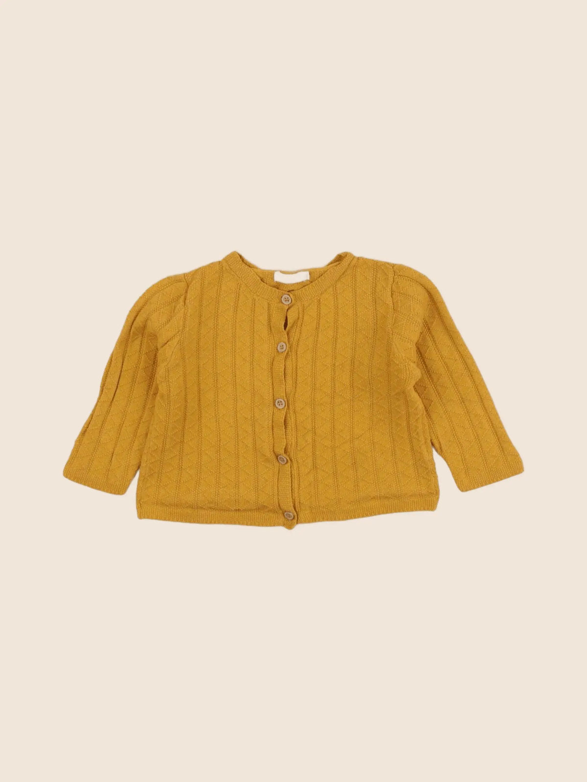 Boutchou - gilet jaune - 6 mois