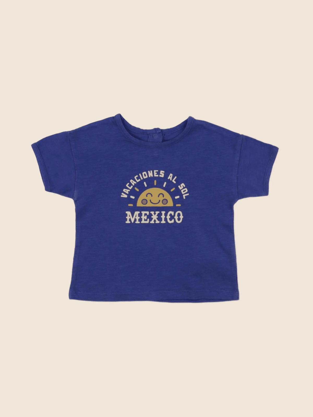 Vertbaudet - tee-shirt bleu - 12 mois