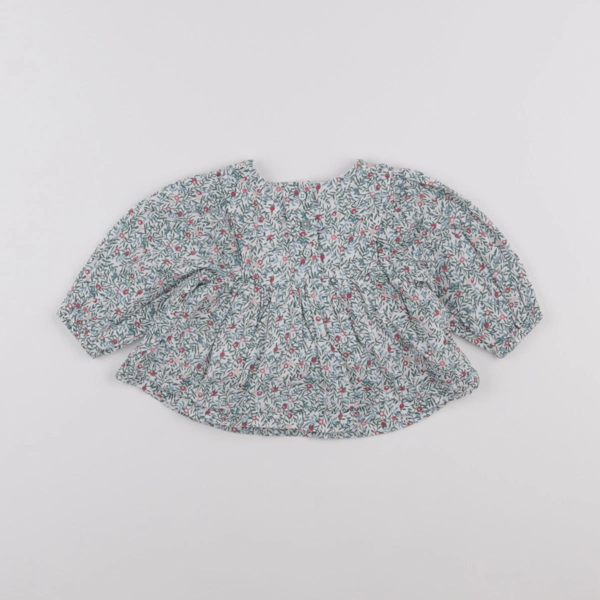 Vertbaudet - blouse vert - 6 mois