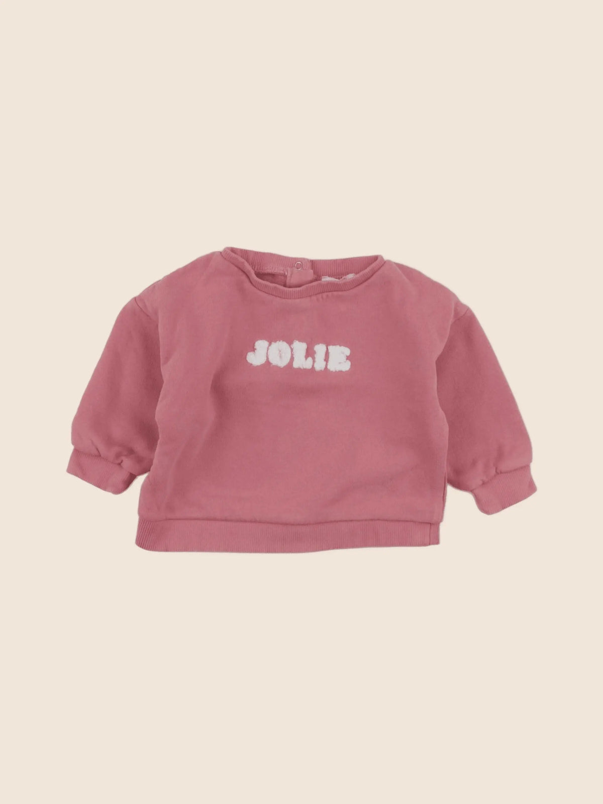 Vertbaudet - sweat rose - 12 mois