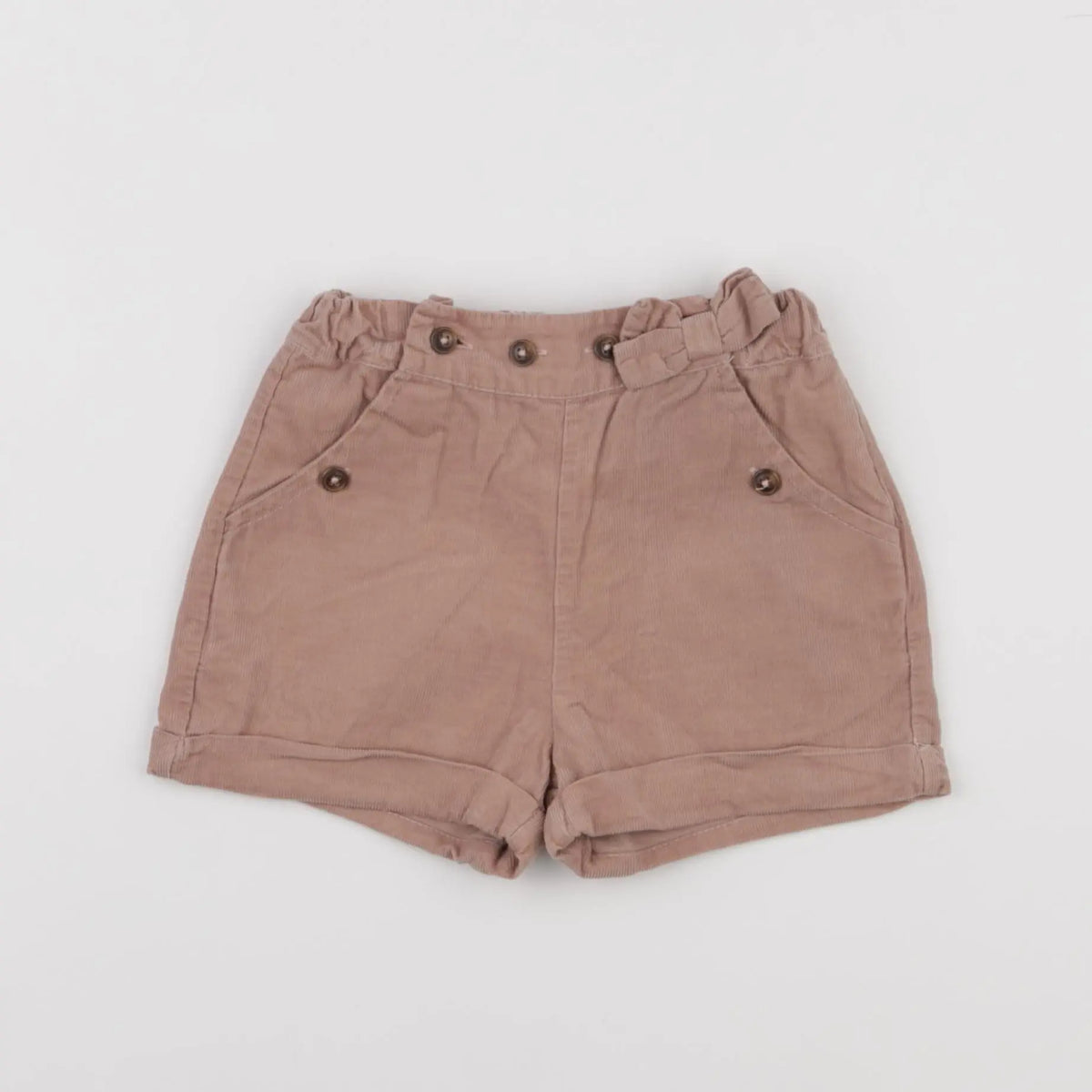 Vertbaudet - short marron - 18 mois