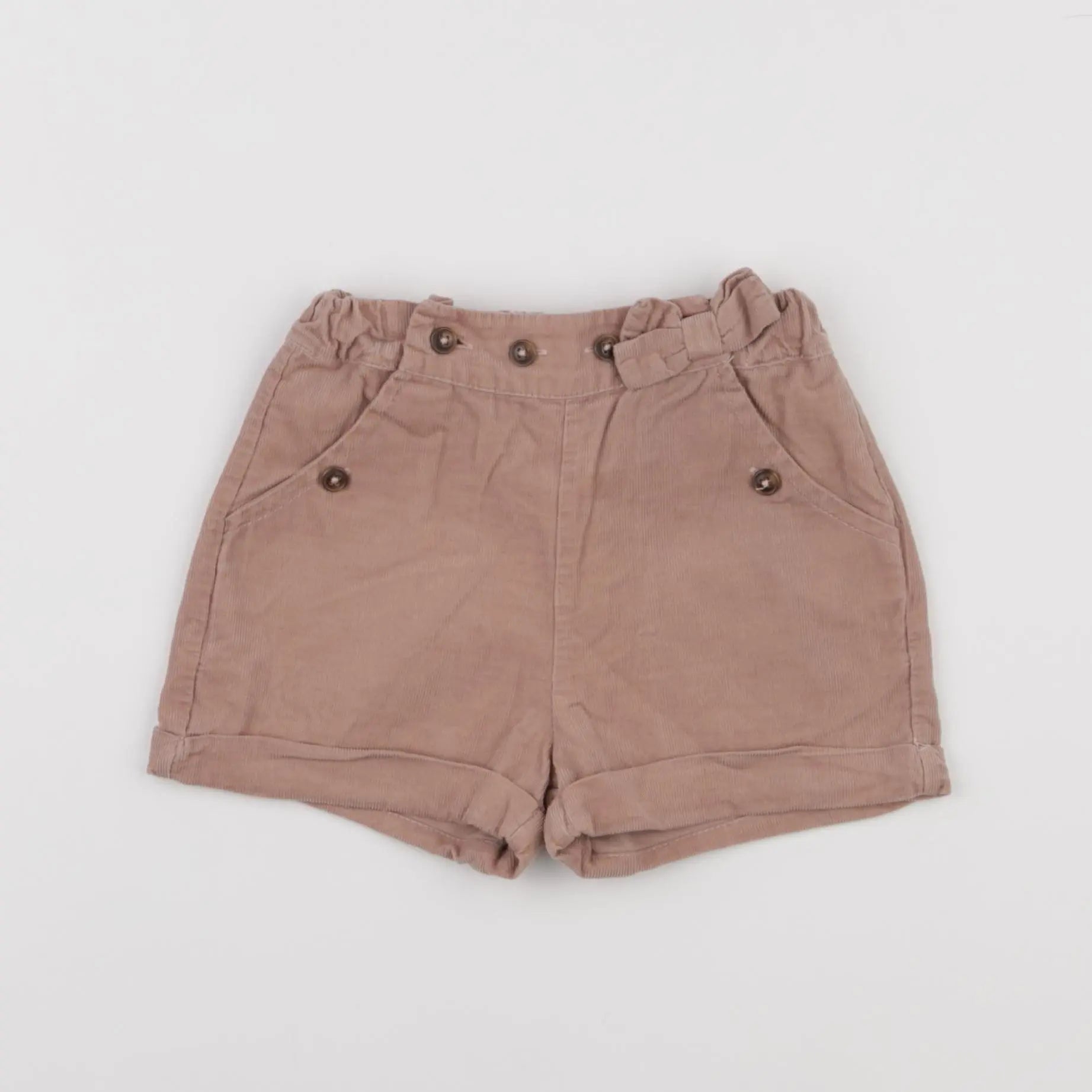 Vertbaudet - short marron - 18 mois