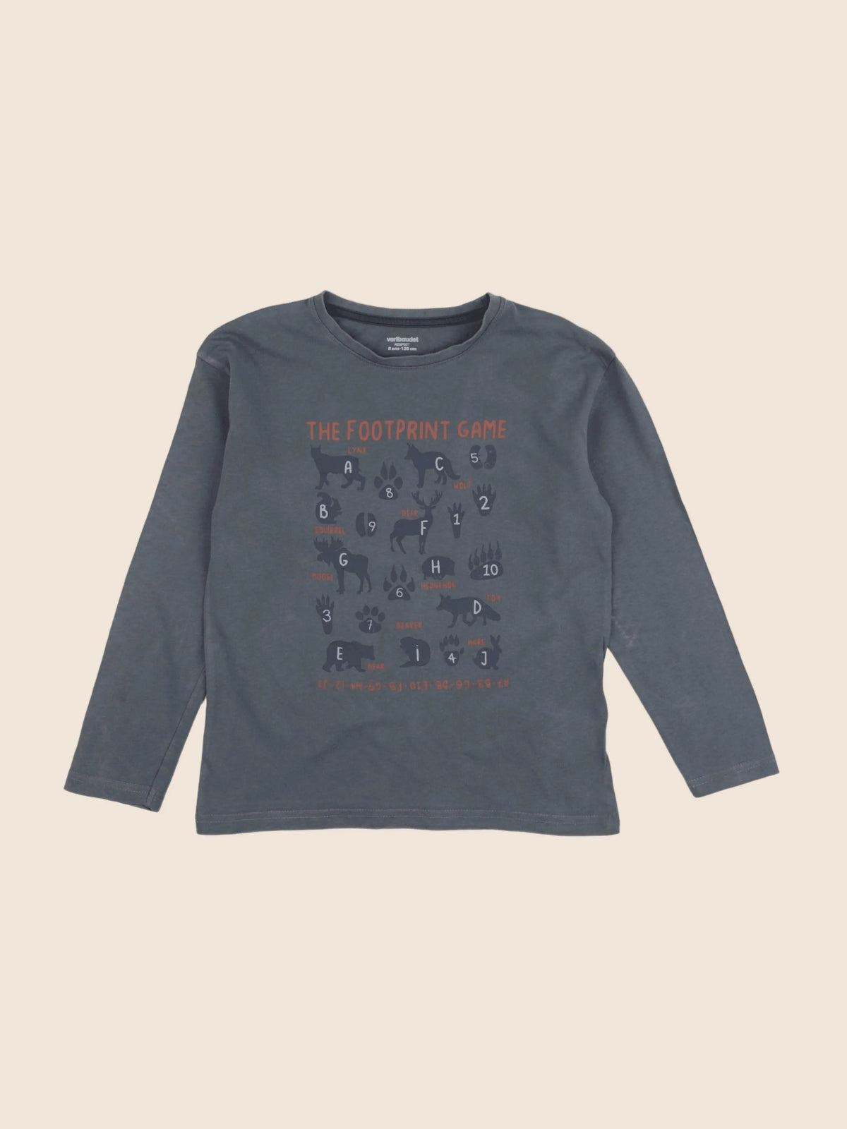 Vertbaudet - tee-shirt gris - 8 ans