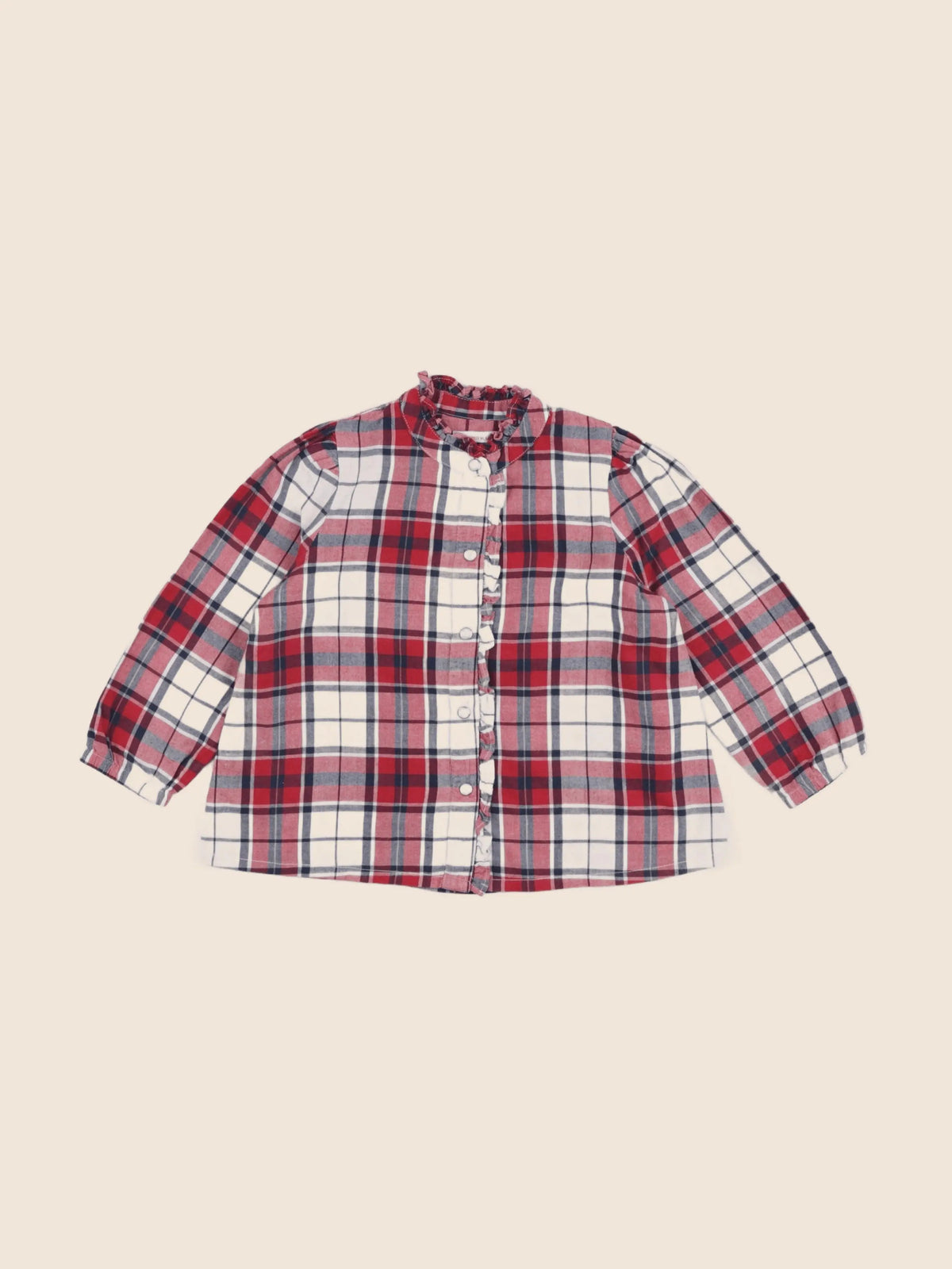 Monoprix - blouse rouge - 3 ans