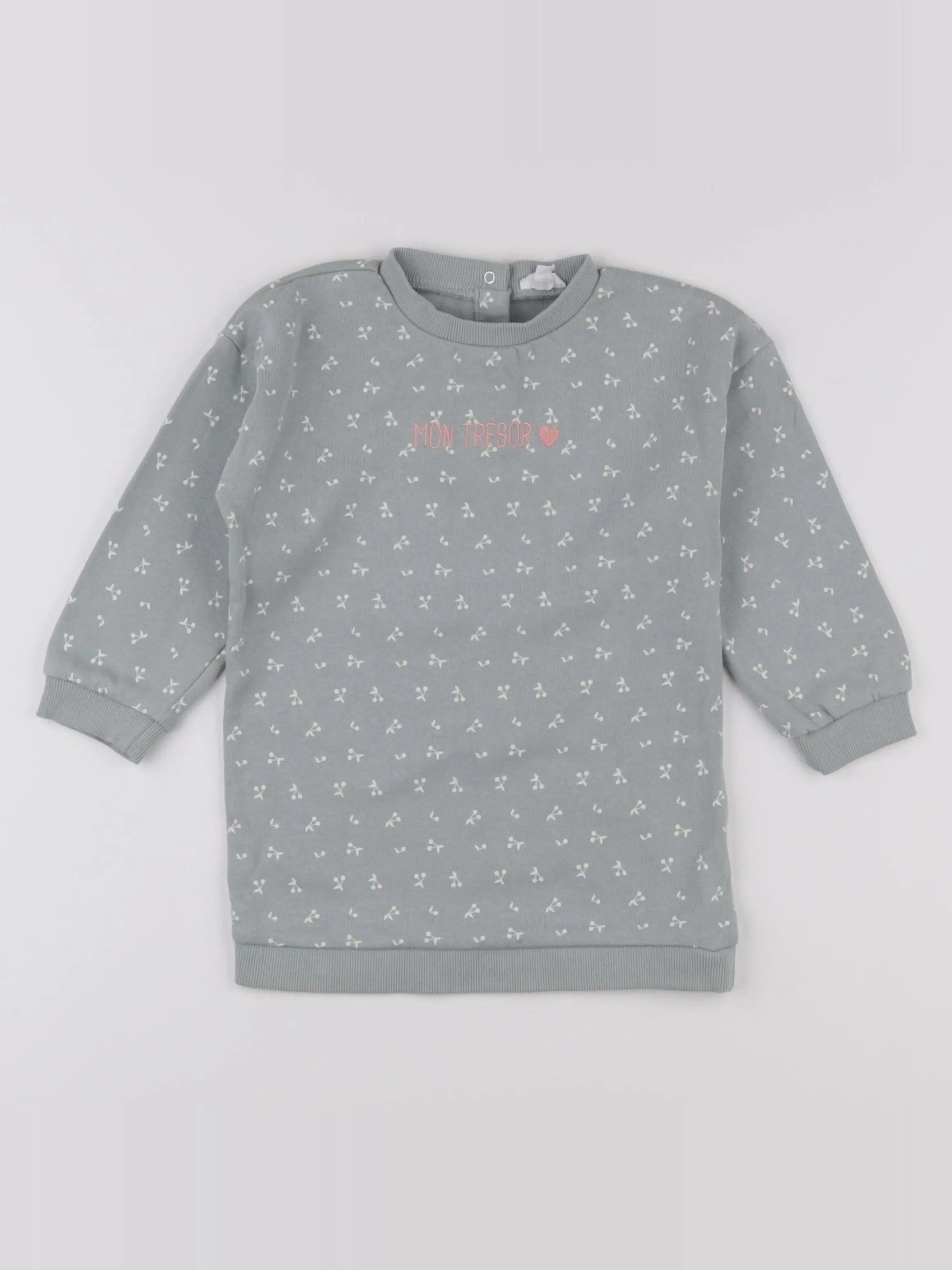 Vertbaudet - robe vert - 36 mois