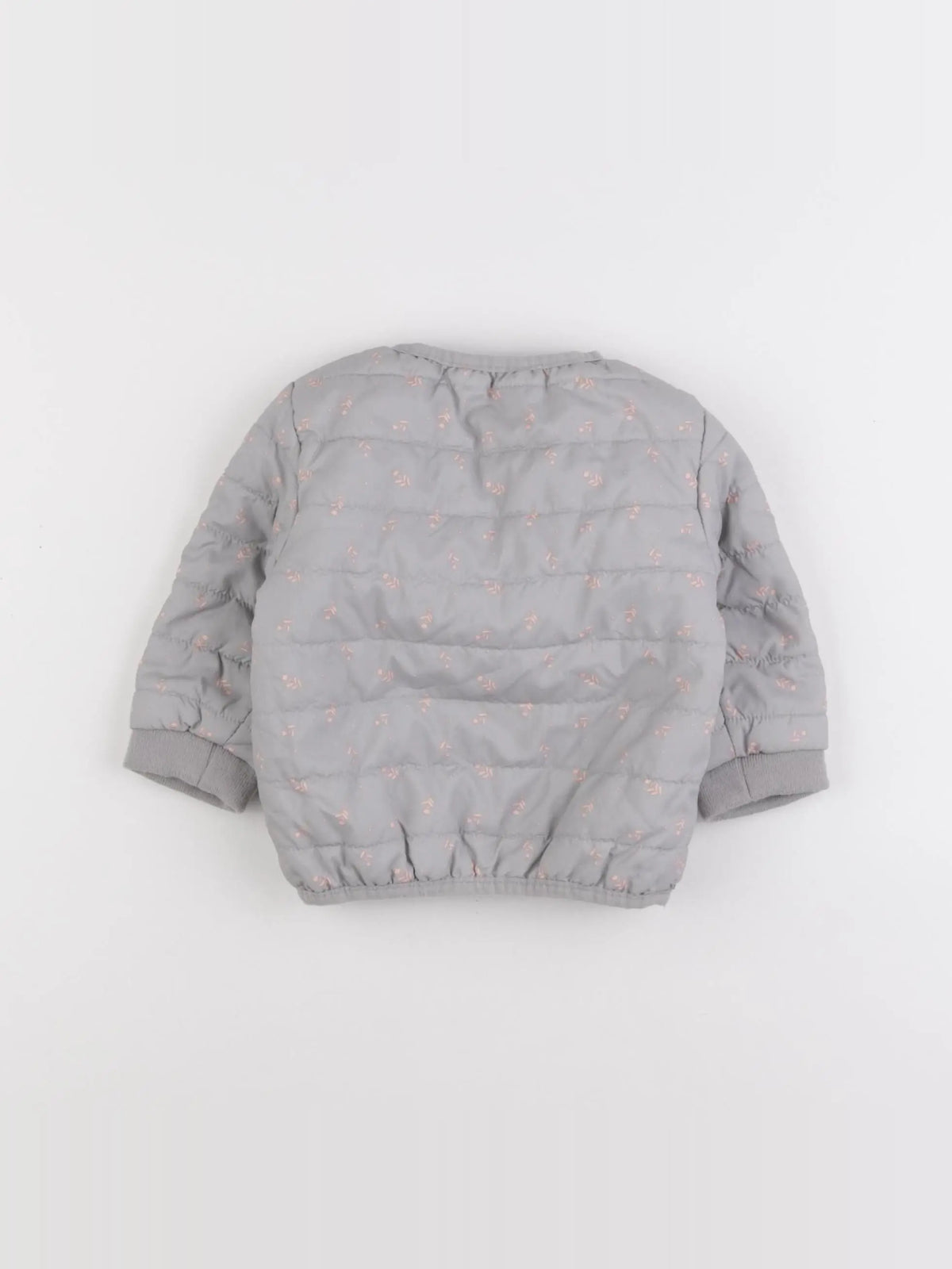 Vertbaudet - doudoune gris - 12 mois