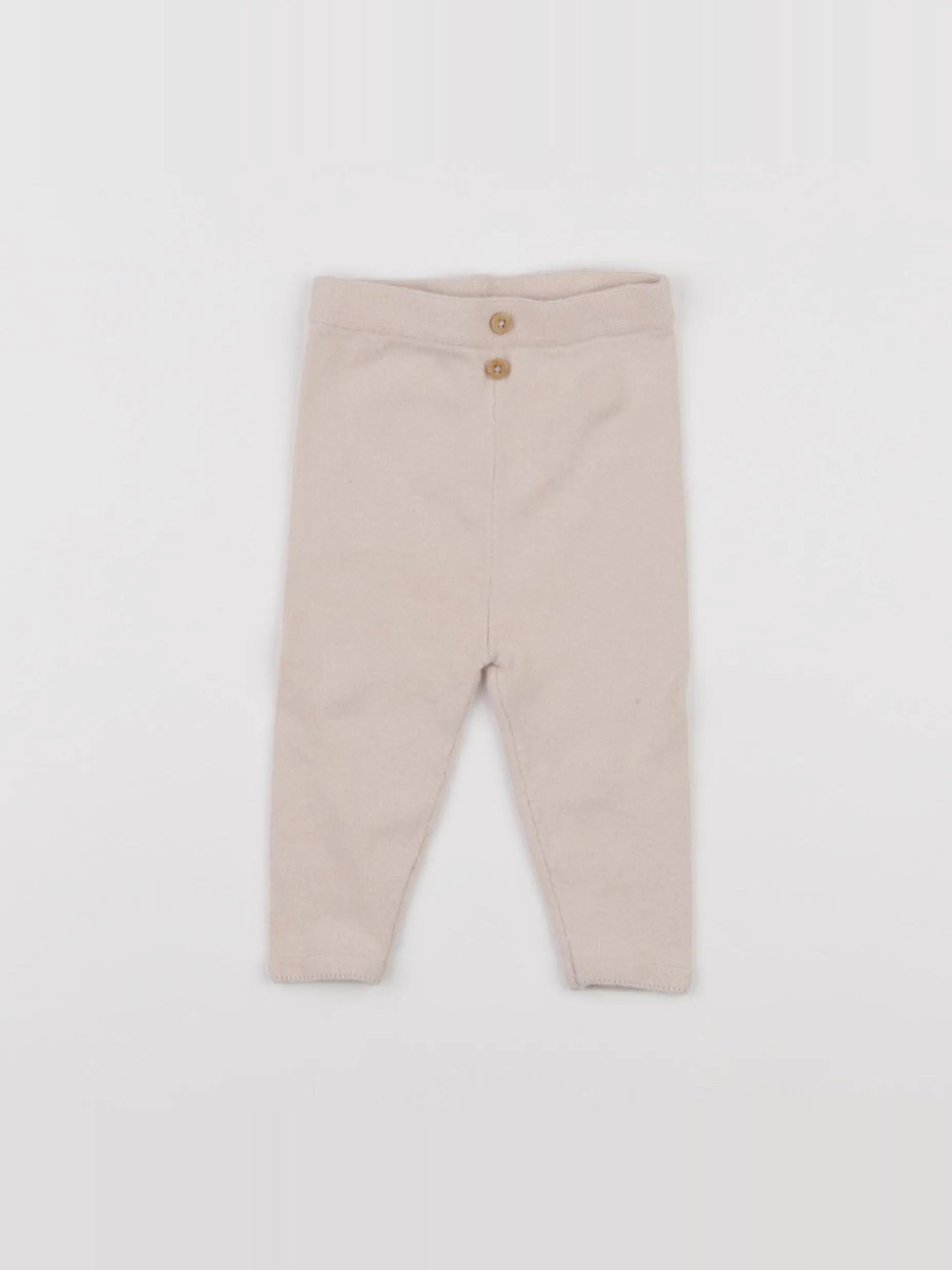 Vertbaudet - legging beige - 6 mois