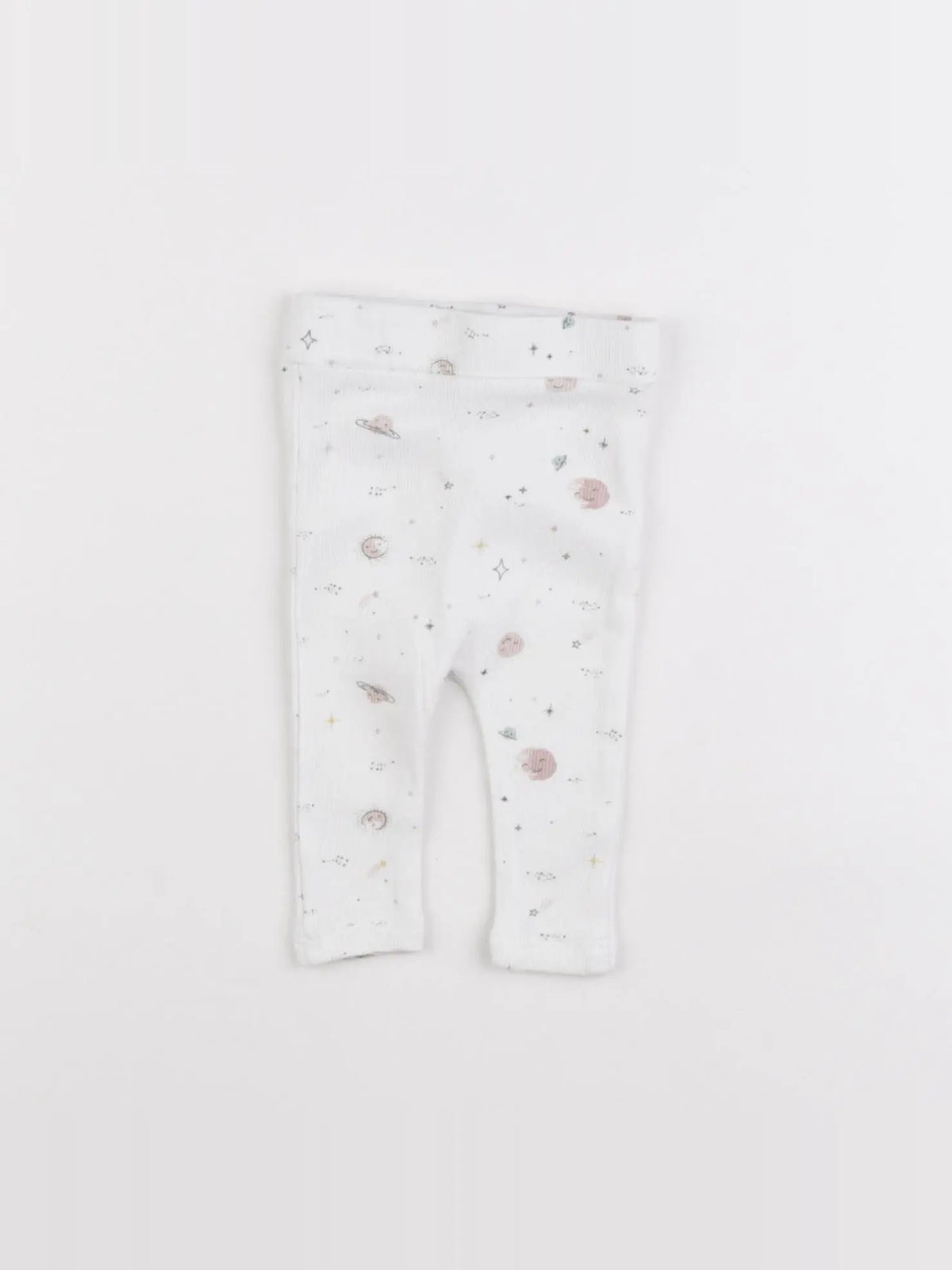 Vertbaudet - legging blanc - 1 mois