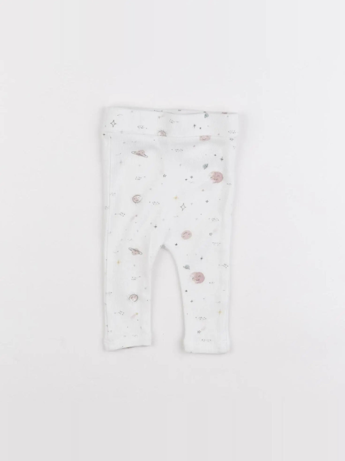 Vertbaudet - legging blanc - 1 mois