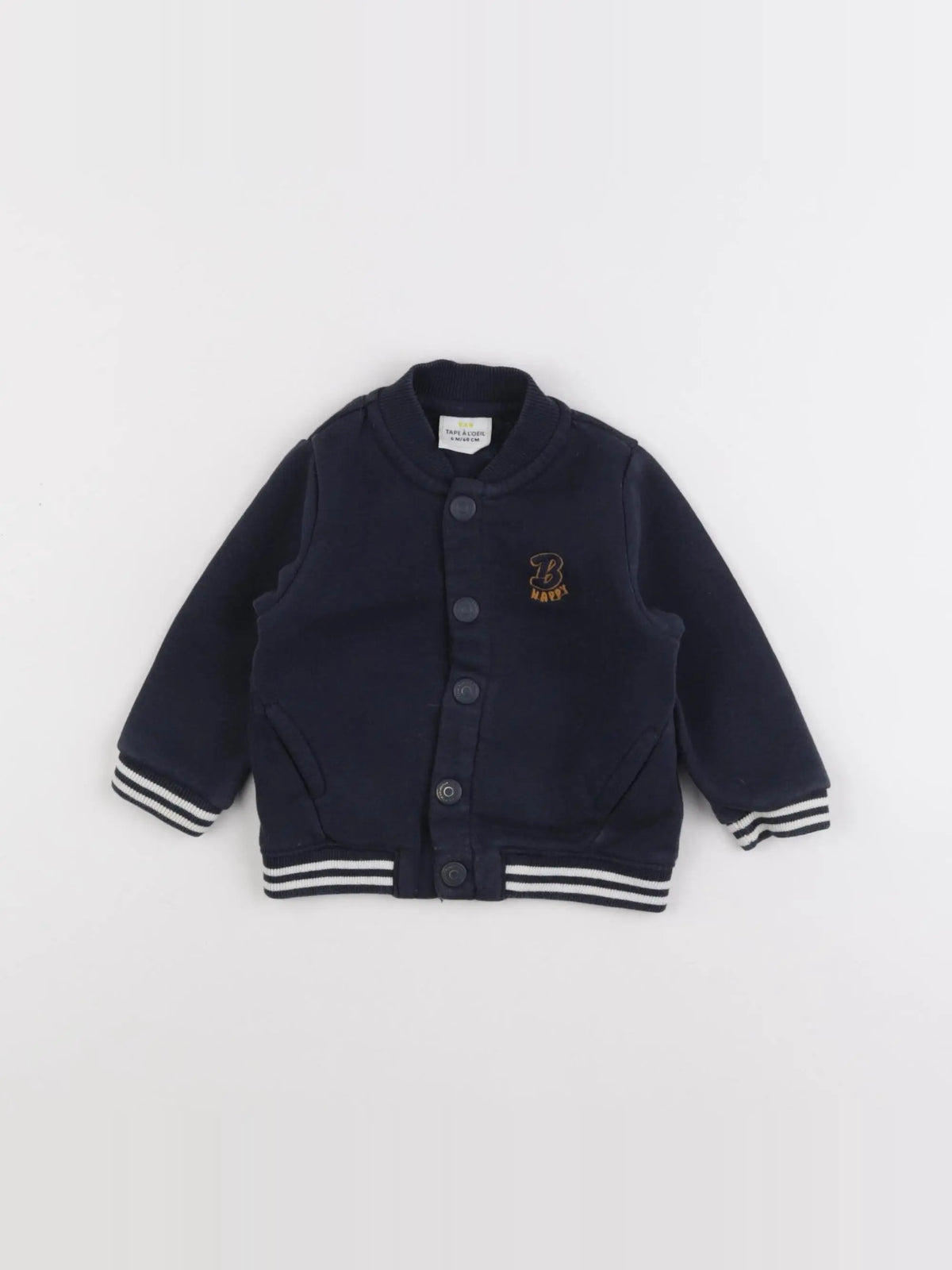 Tape à l'oeil - sweat bleu - 6 mois