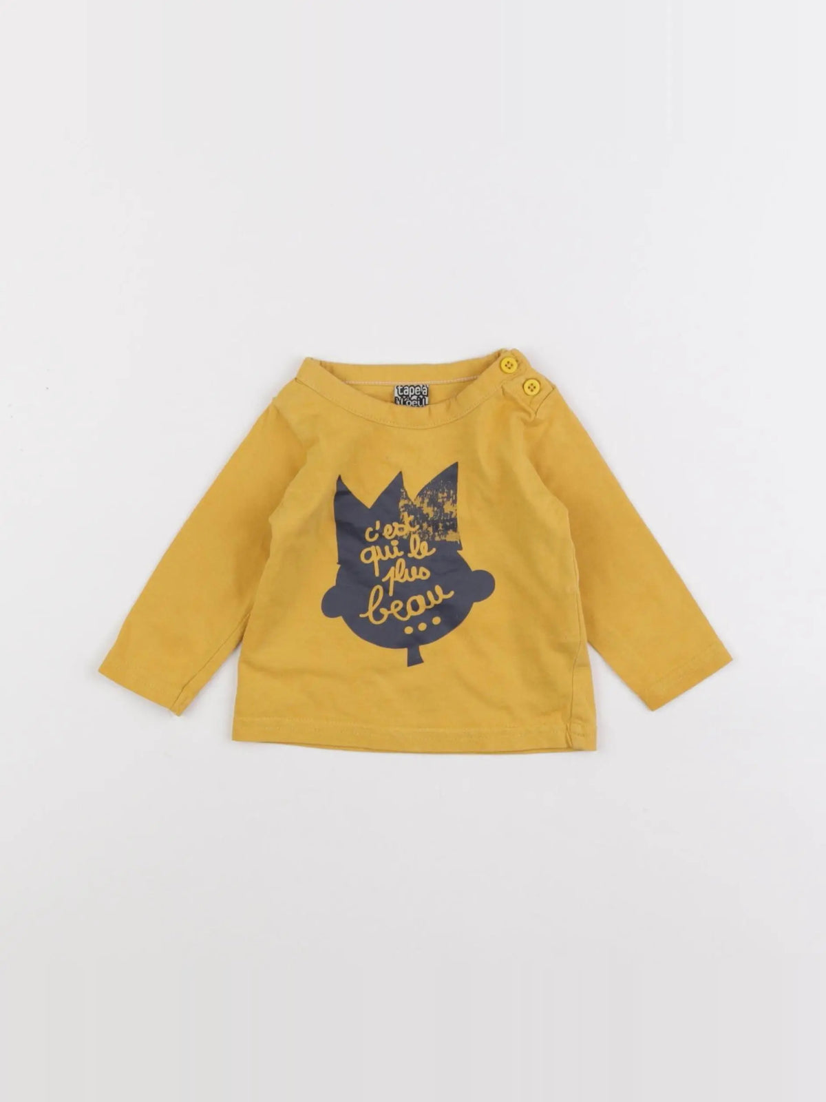 Tape à l'oeil - tee-shirt jaune - 3 mois