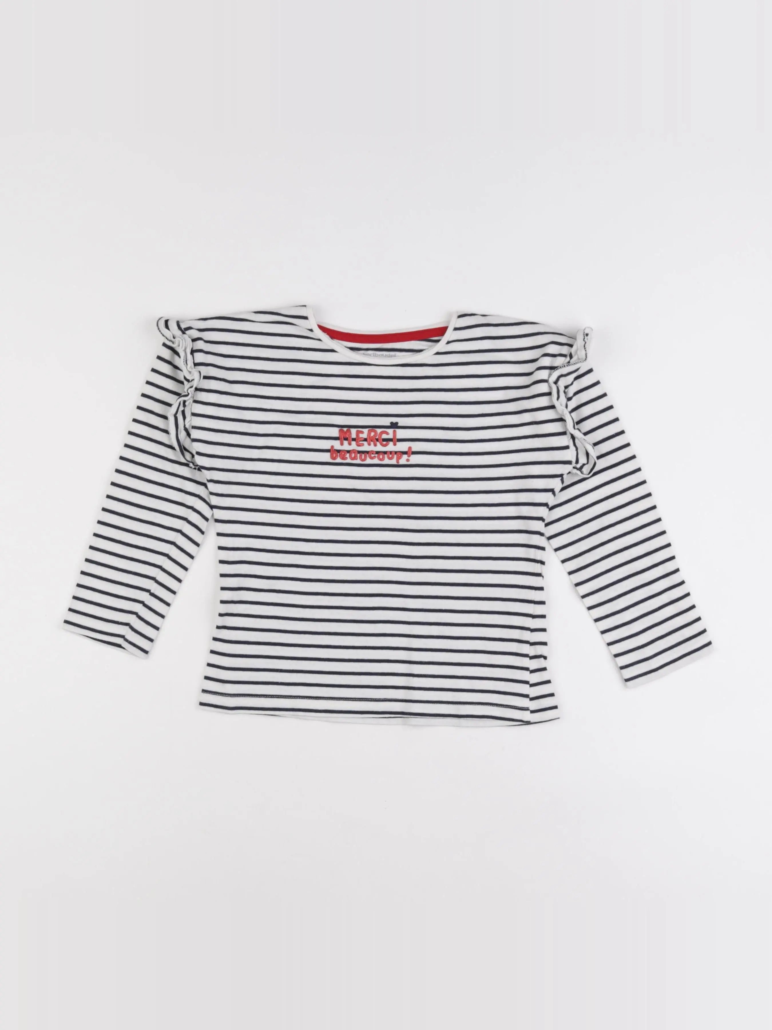 Vertbaudet - tee-shirt bleu - 6 ans