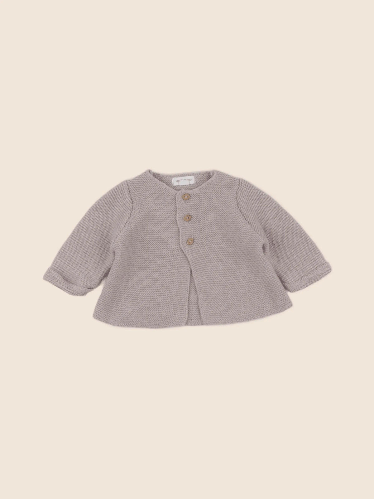 Vertbaudet - gilet taupe - 6 mois