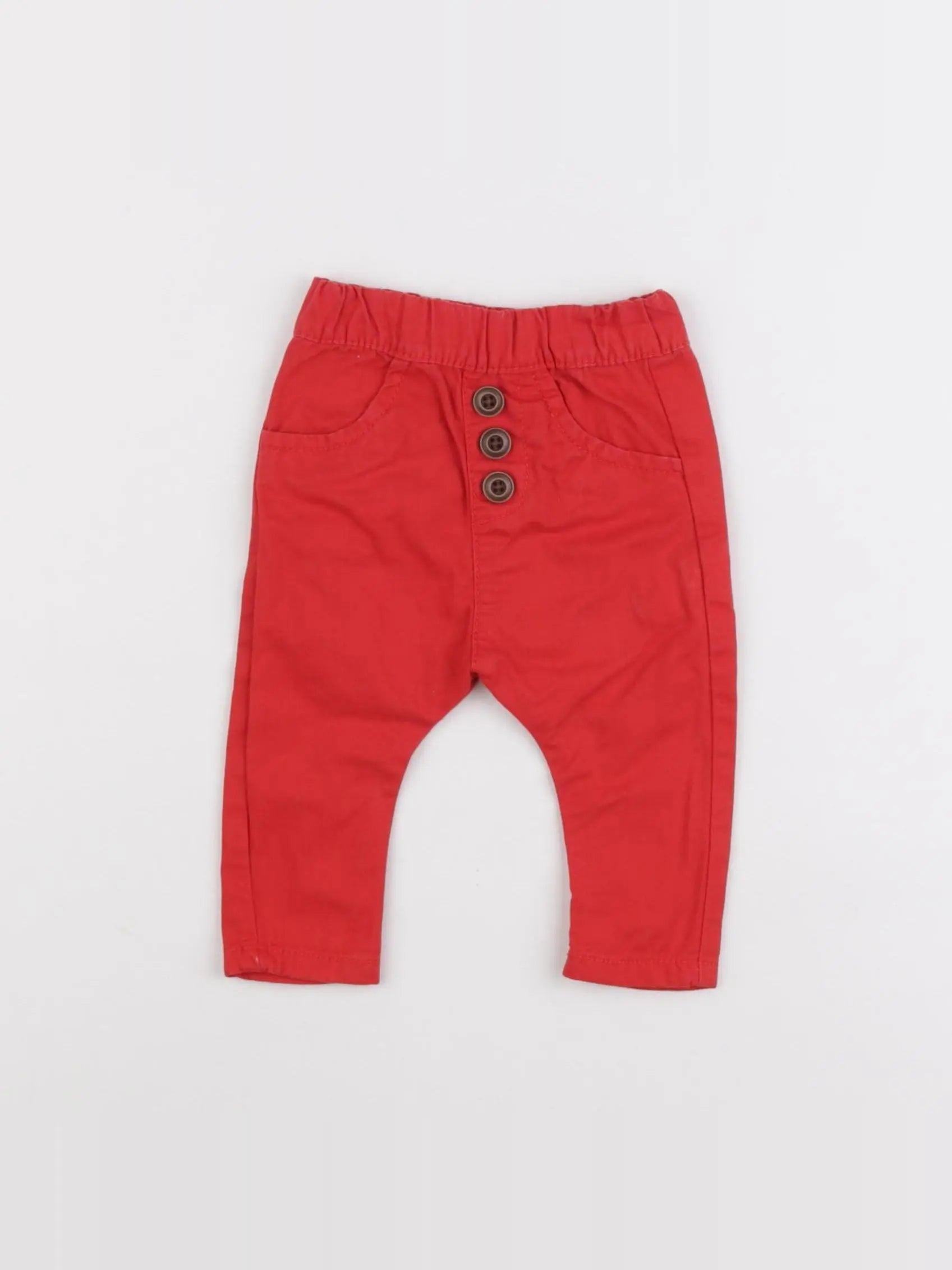 Tape à l'oeil - pantalon rouge - 3 mois