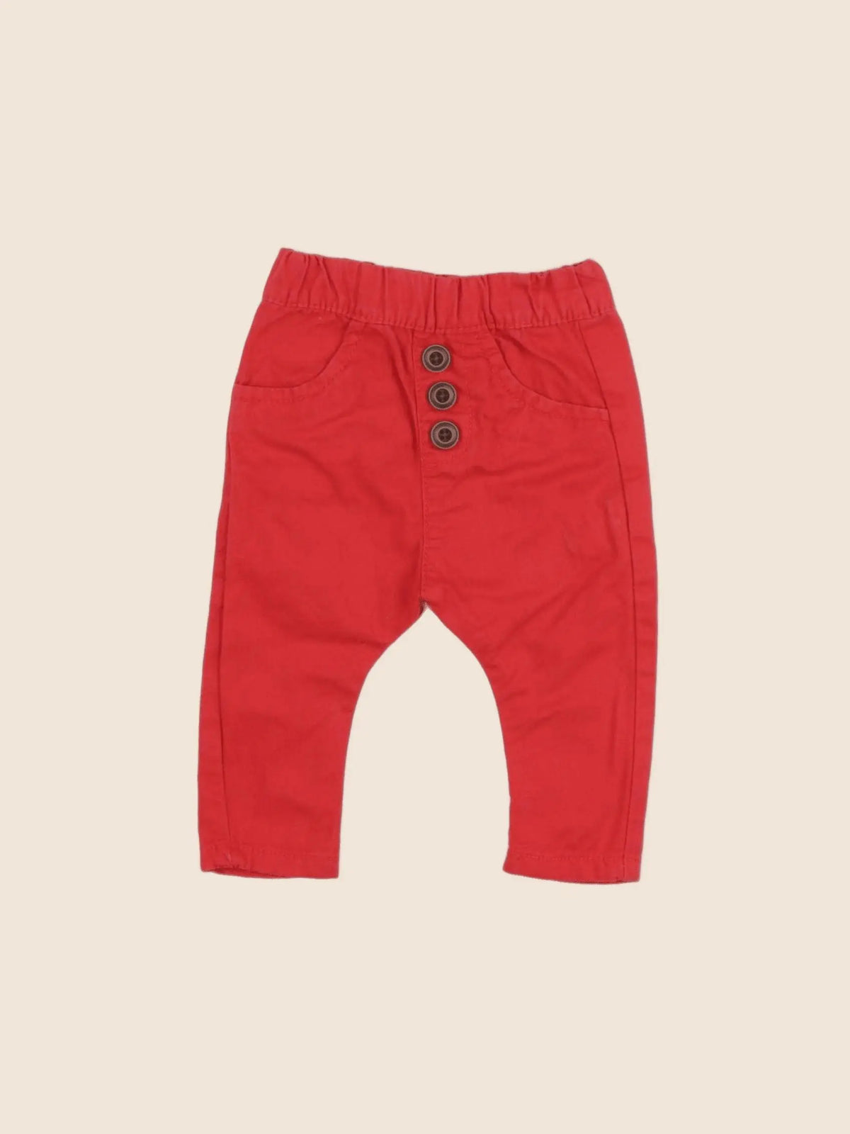 Tape à l'oeil - pantalon rouge - 3 mois