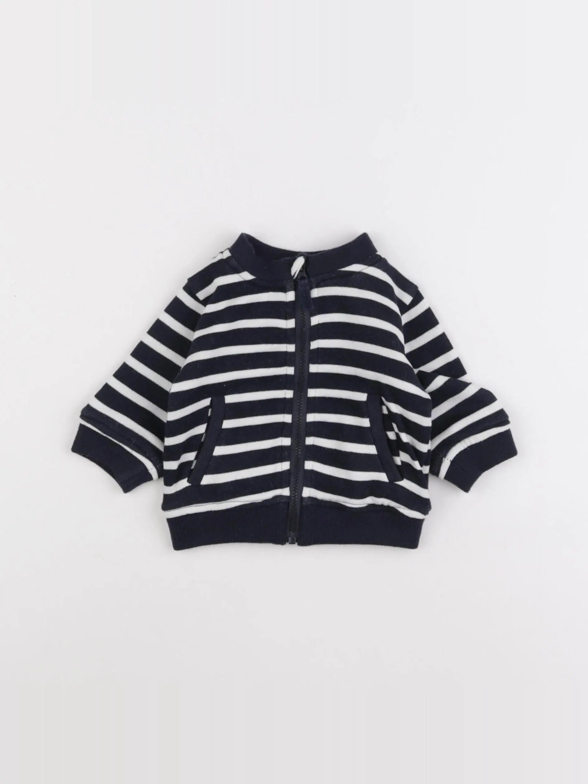 Vertbaudet - sweat bleu - 3 mois