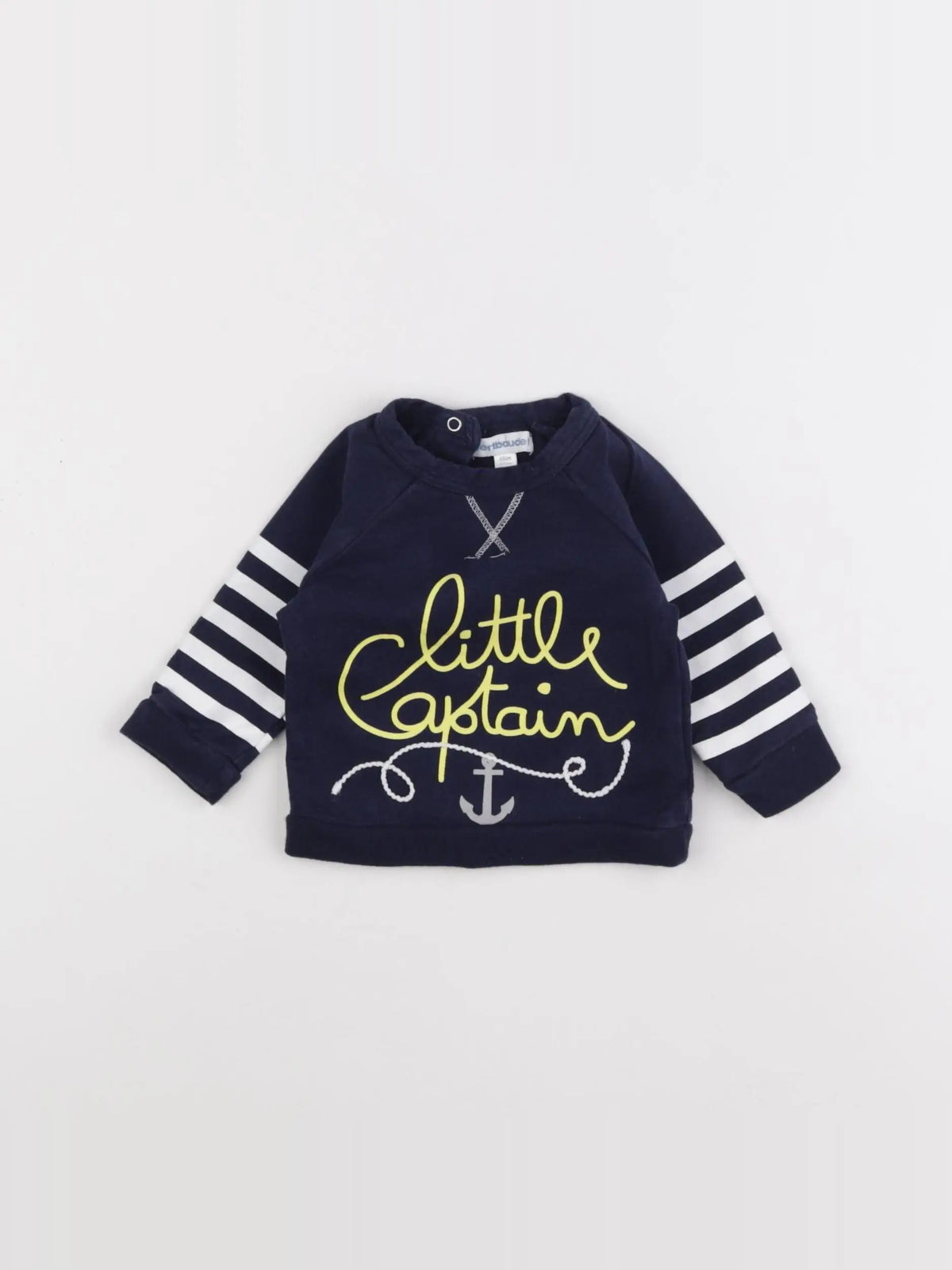 Vertbaudet - sweat bleu - 3 mois