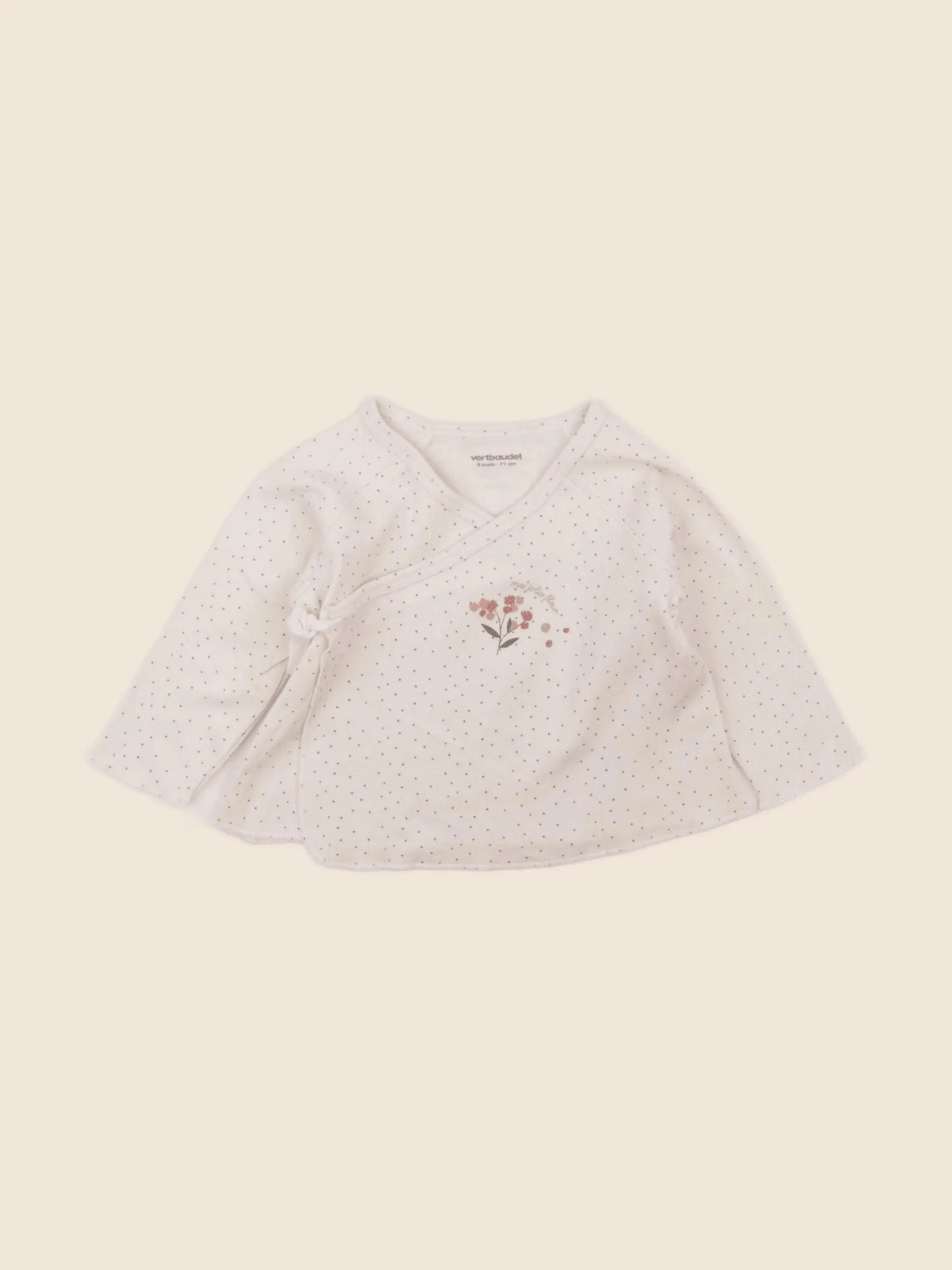 Vertbaudet - tee-shirt beige - 9 mois