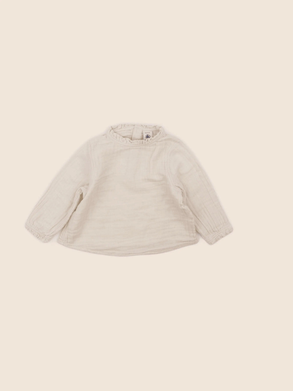 Petit Bateau - blouse beige - 12 mois