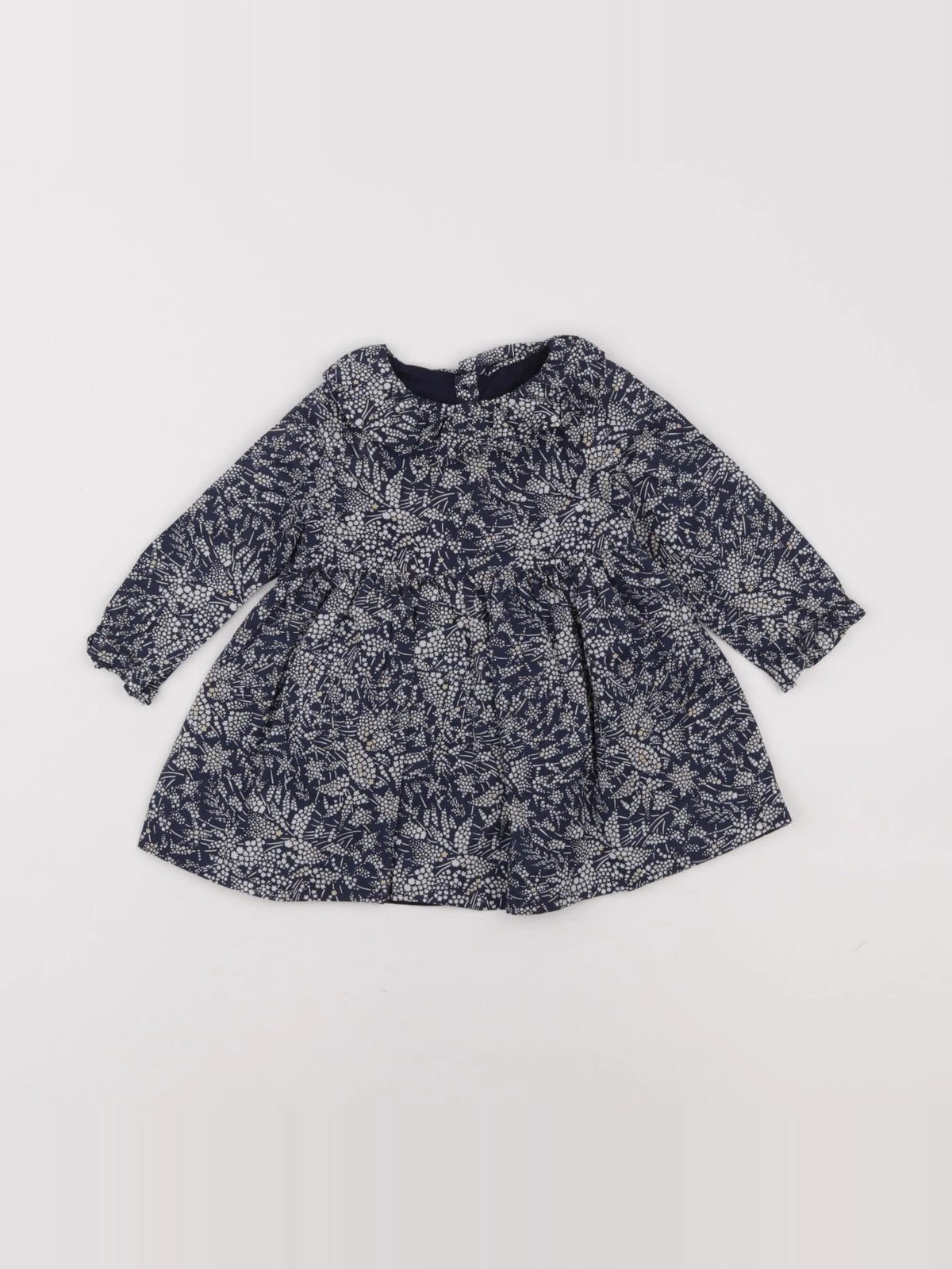 Jacadi - robe liberty bleu - 6 mois
