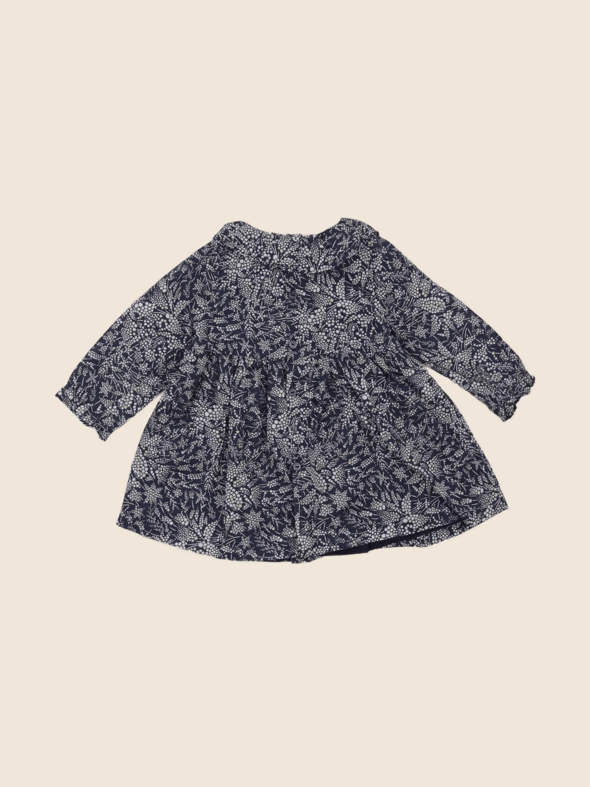 Jacadi - robe liberty bleu - 6 mois