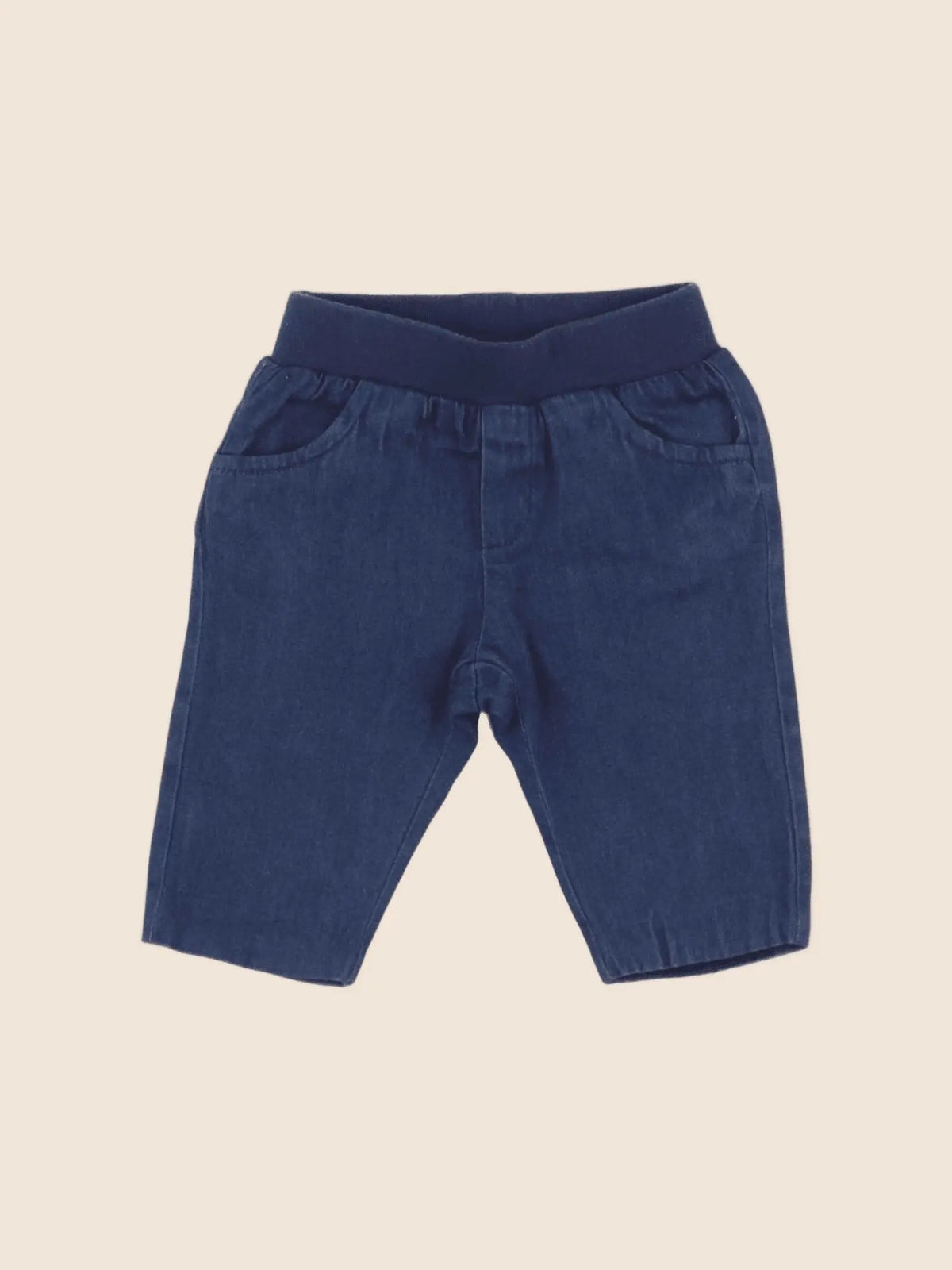 Jacadi - pantalon doublé bleu - 6 mois