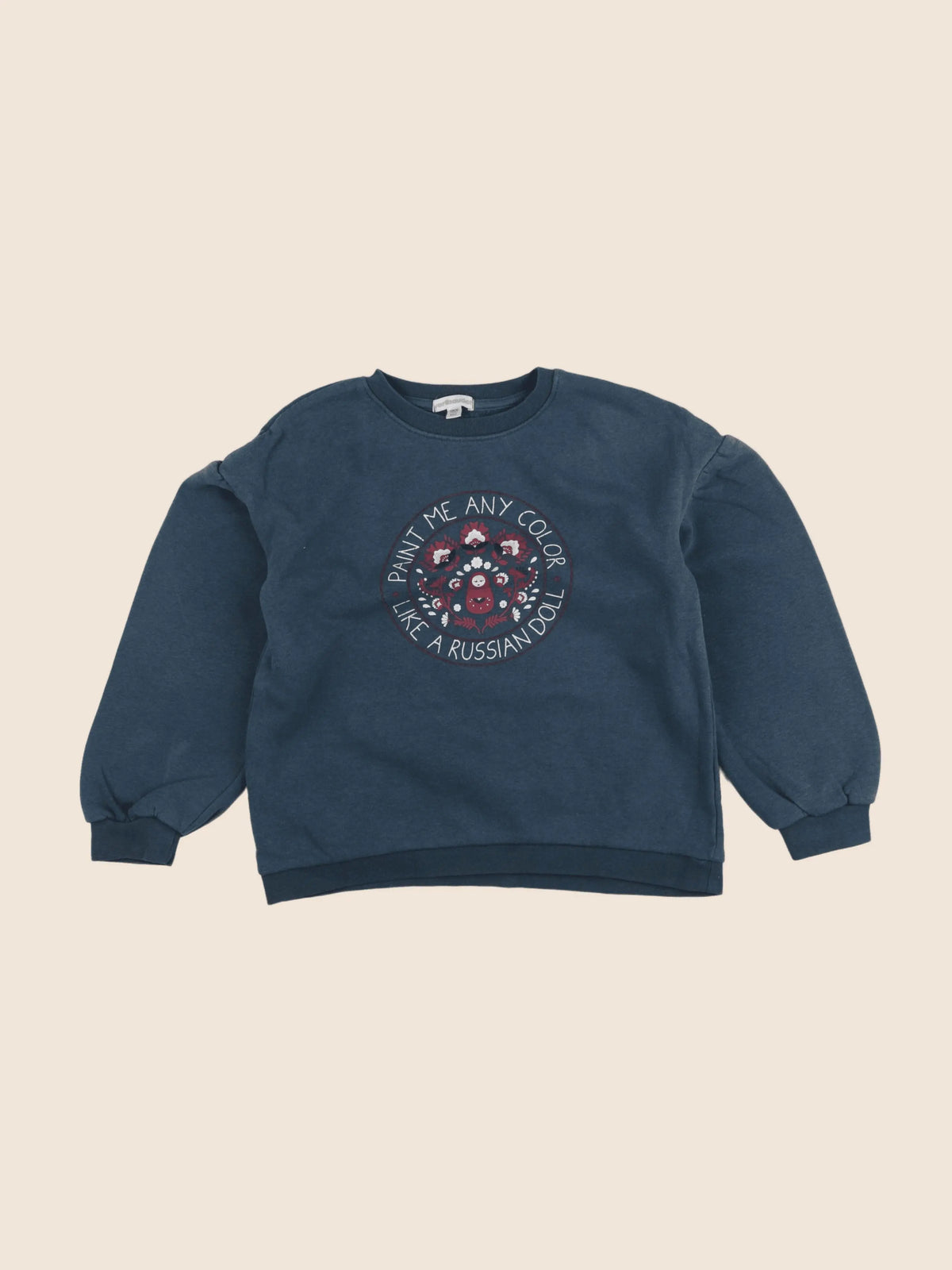Vertbaudet - sweat bleu - 8 ans