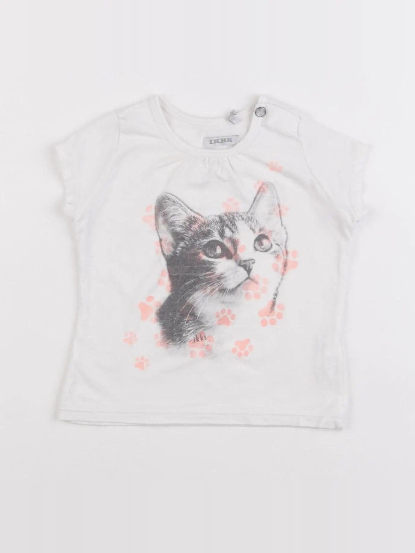 IKKS - tee-shirt blanc - 6 mois