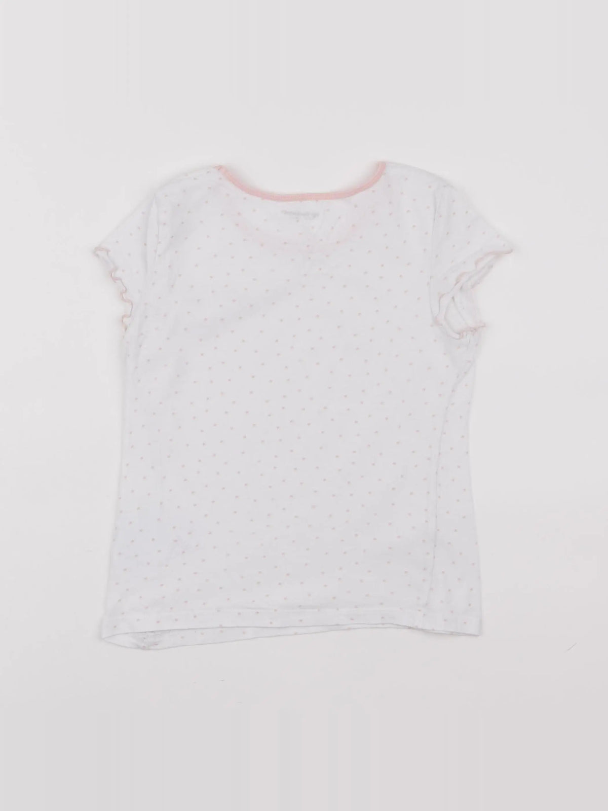 Vertbaudet - maillot de corps blanc, rose - 8 ans