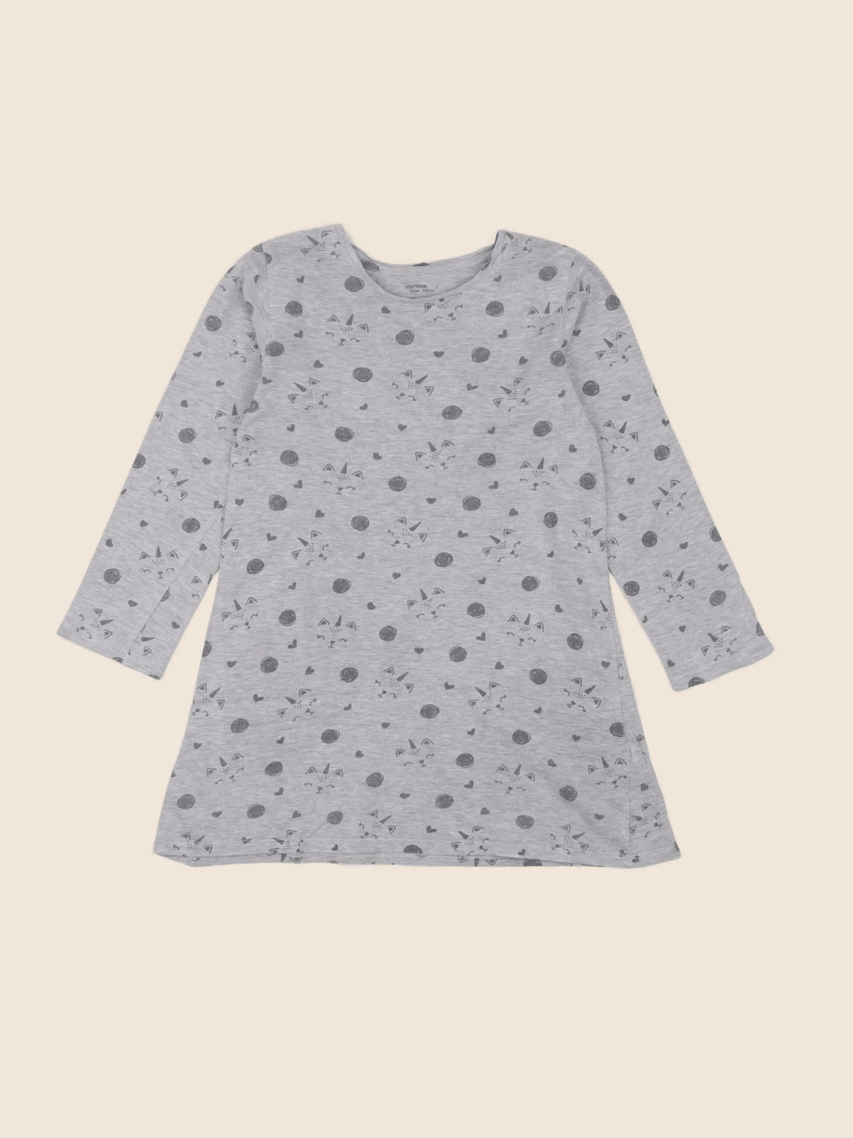 Vertbaudet - robe gris - 8 ans
